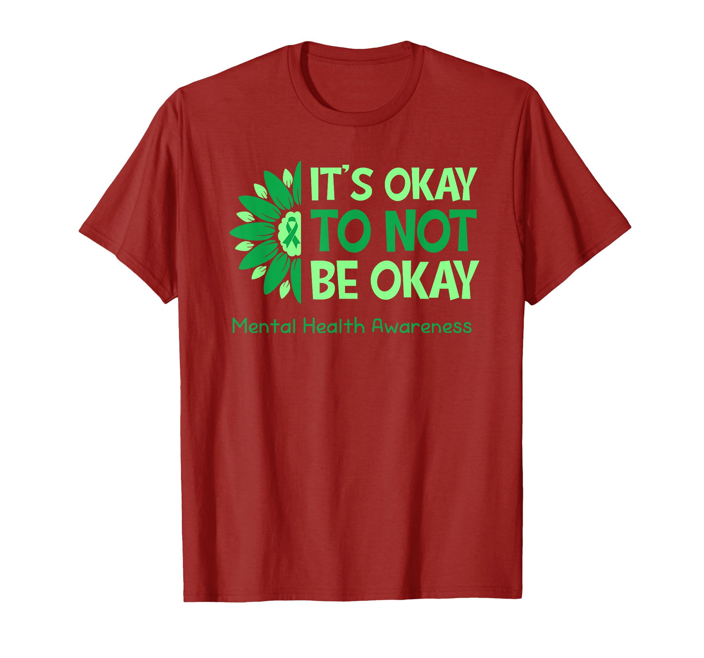 Its Okay To Not Be Okay US Flag Mental Health Awareness T-Shirt