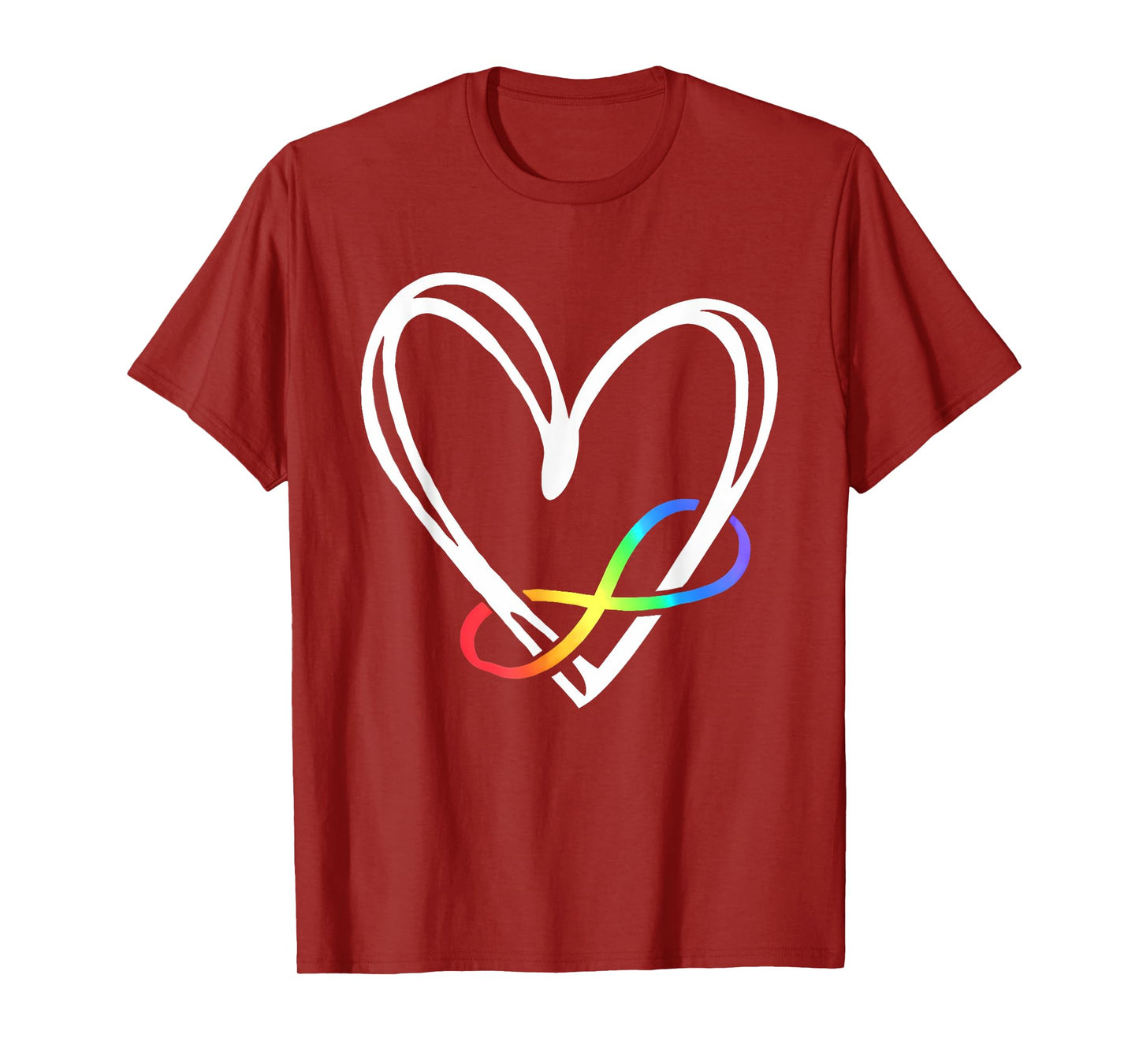 Infinity Heart Autism Awareness Love Needs No Words Tie Dye T-Shirt