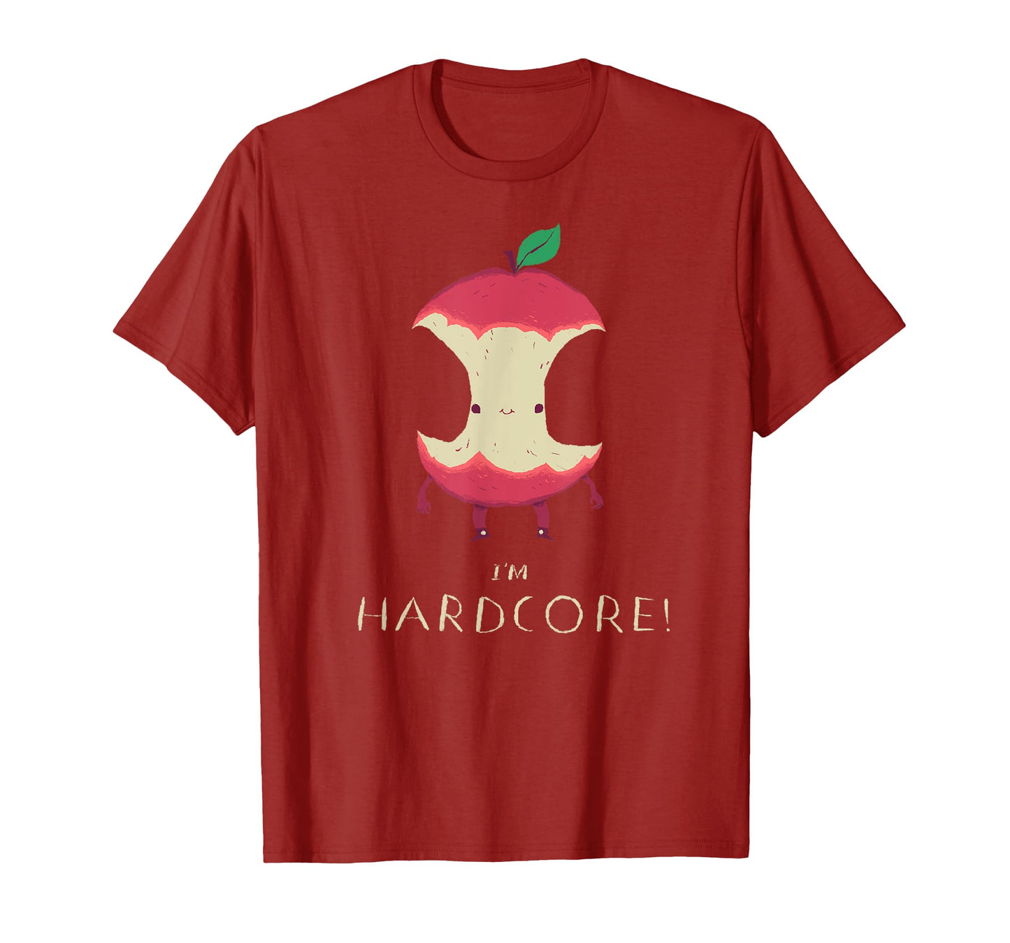 i'm hardcore!, apple-core hardcore T-shirt, pun shirt T-Shirt