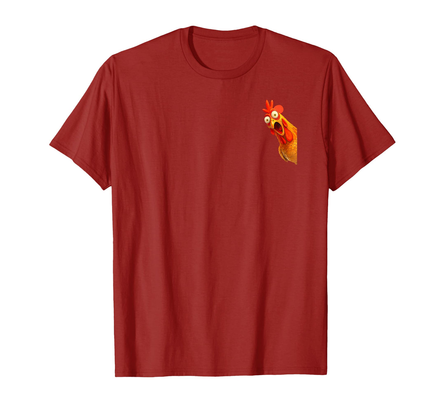 F-Caw-F Funny Chicken Humor Quote Rooster Meme (2 Side) T-Shirt