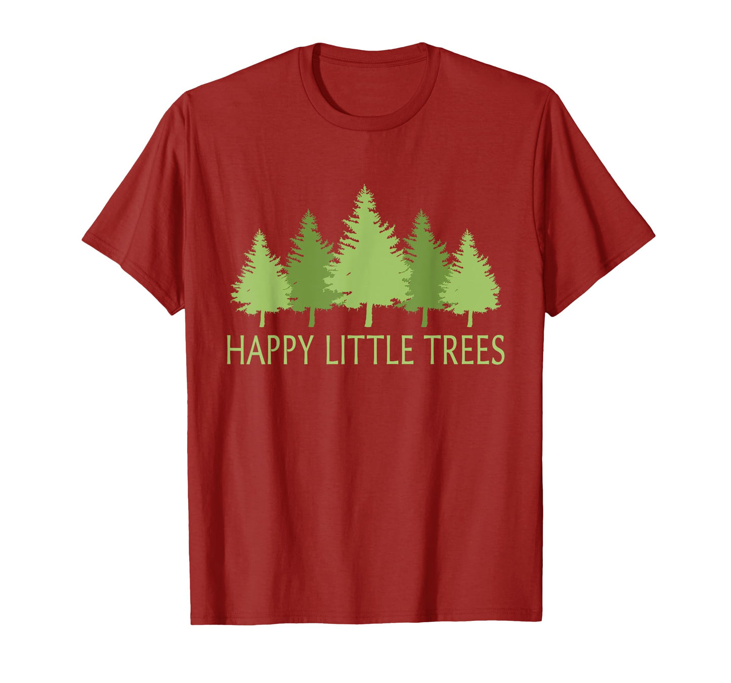 Happy Little Vintage Adorable Forest Funny Outfits Trees T-Shirt