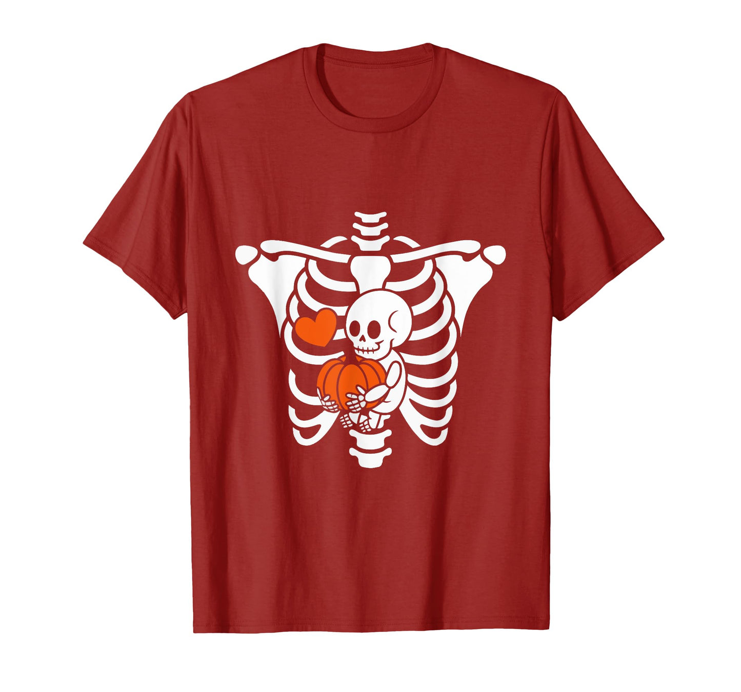 Skeleton Pregnancy Announcement Mom Halloween Women T-Shirt