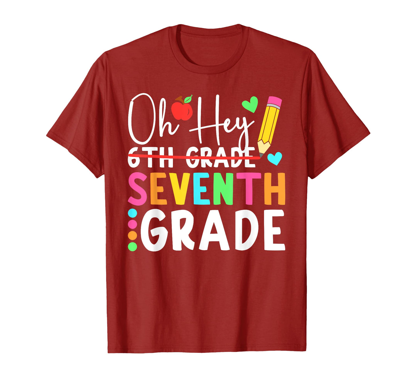 Oh Hey Seventh Grade Back To School 7th Grade Teacher Kids T-Shirt