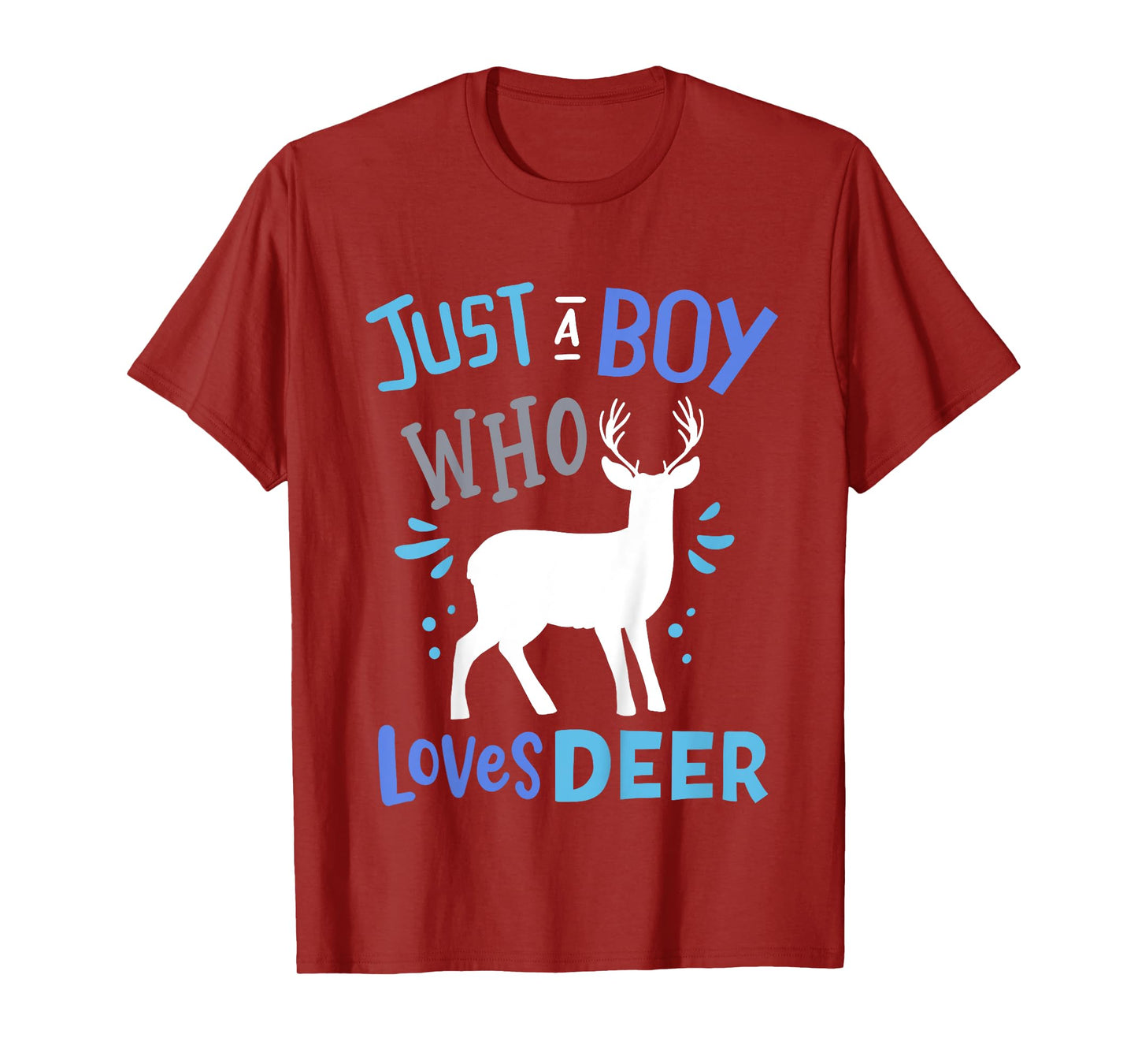 Kids Deer Just A Boy Who Loves Deer Gift T-Shirt