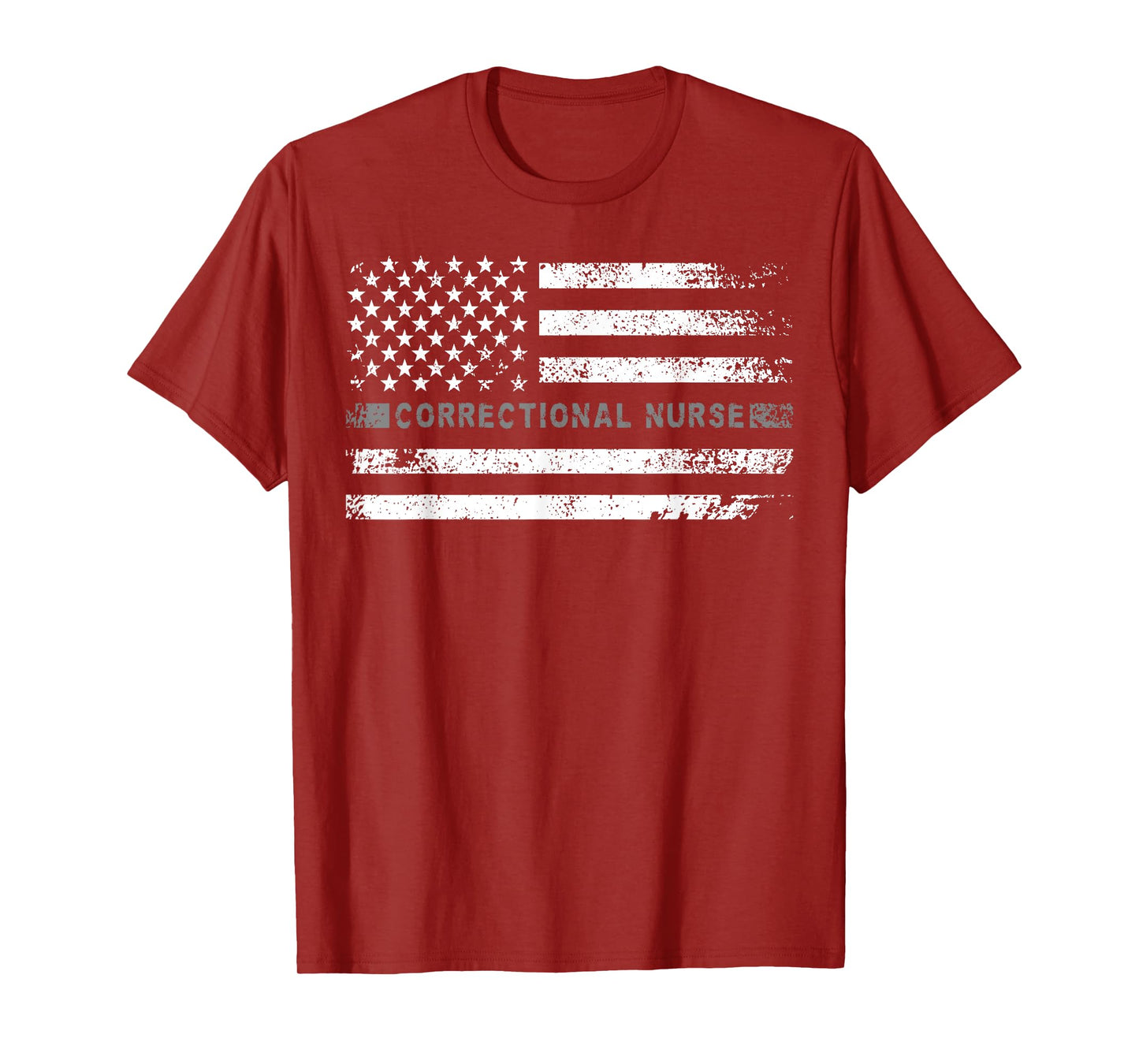 Corrections Nurse US Flag Correctional Nursing T-Shirt