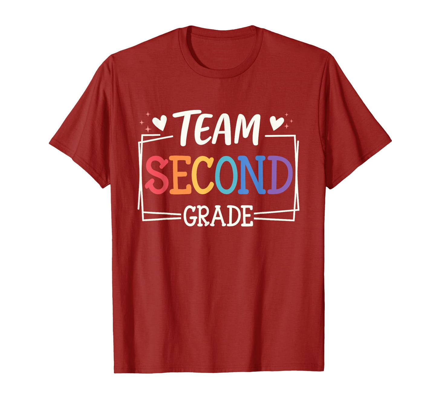 Second Grade Heart Team Gifts 2nd Grade Kids Back To School T-Shirt