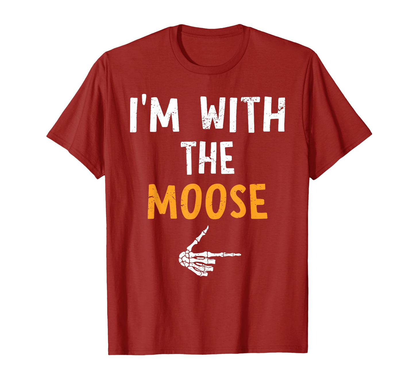 I'm with The Moose Costume Halloween Matching Couple T-Shirt