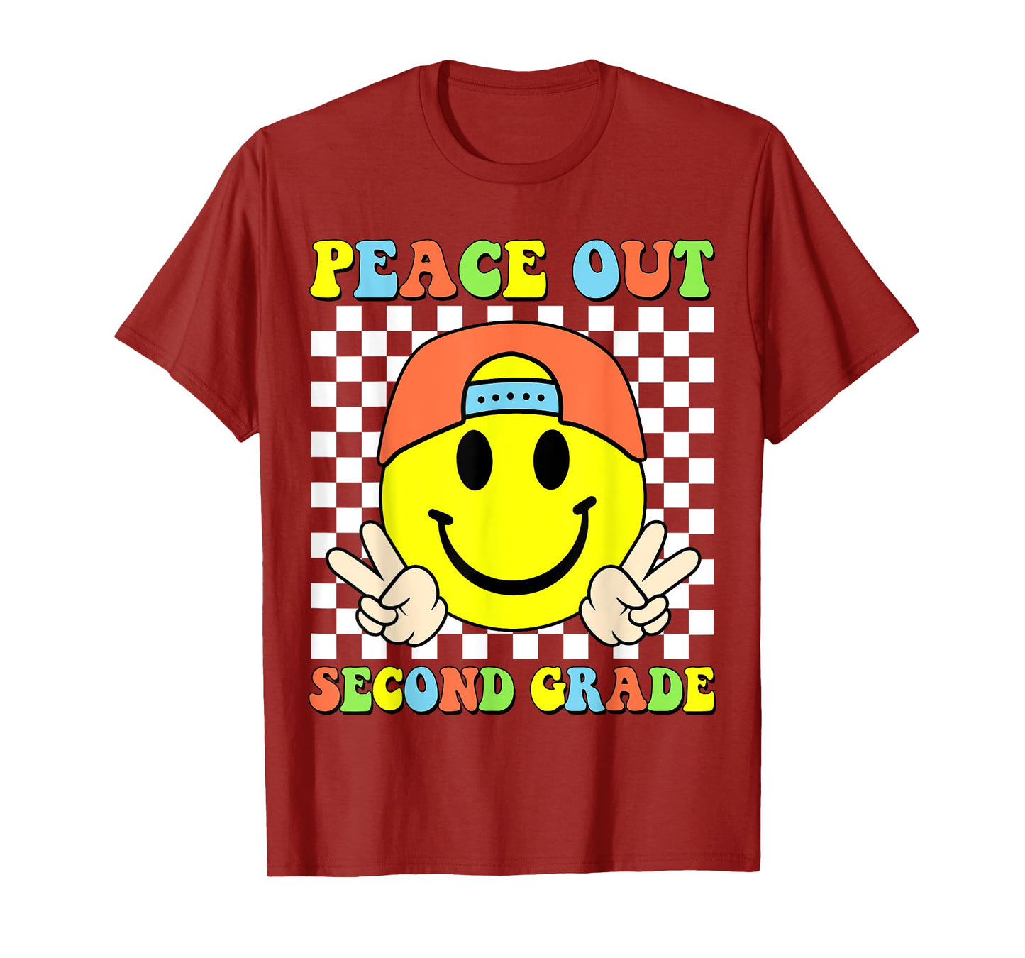 Peace Out 2nd Grade Boys Kid Graduation Last Day Of School T-Shirt