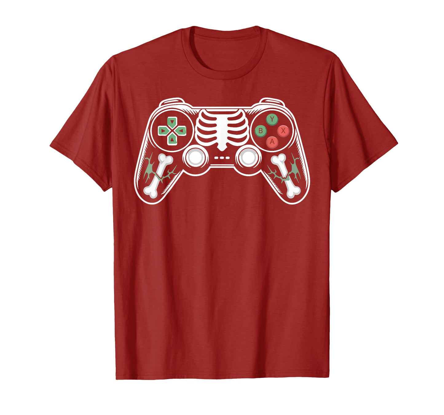 Halloween Skeleton Gaming Controllers Video Gamer Boys Kids T-Shirt