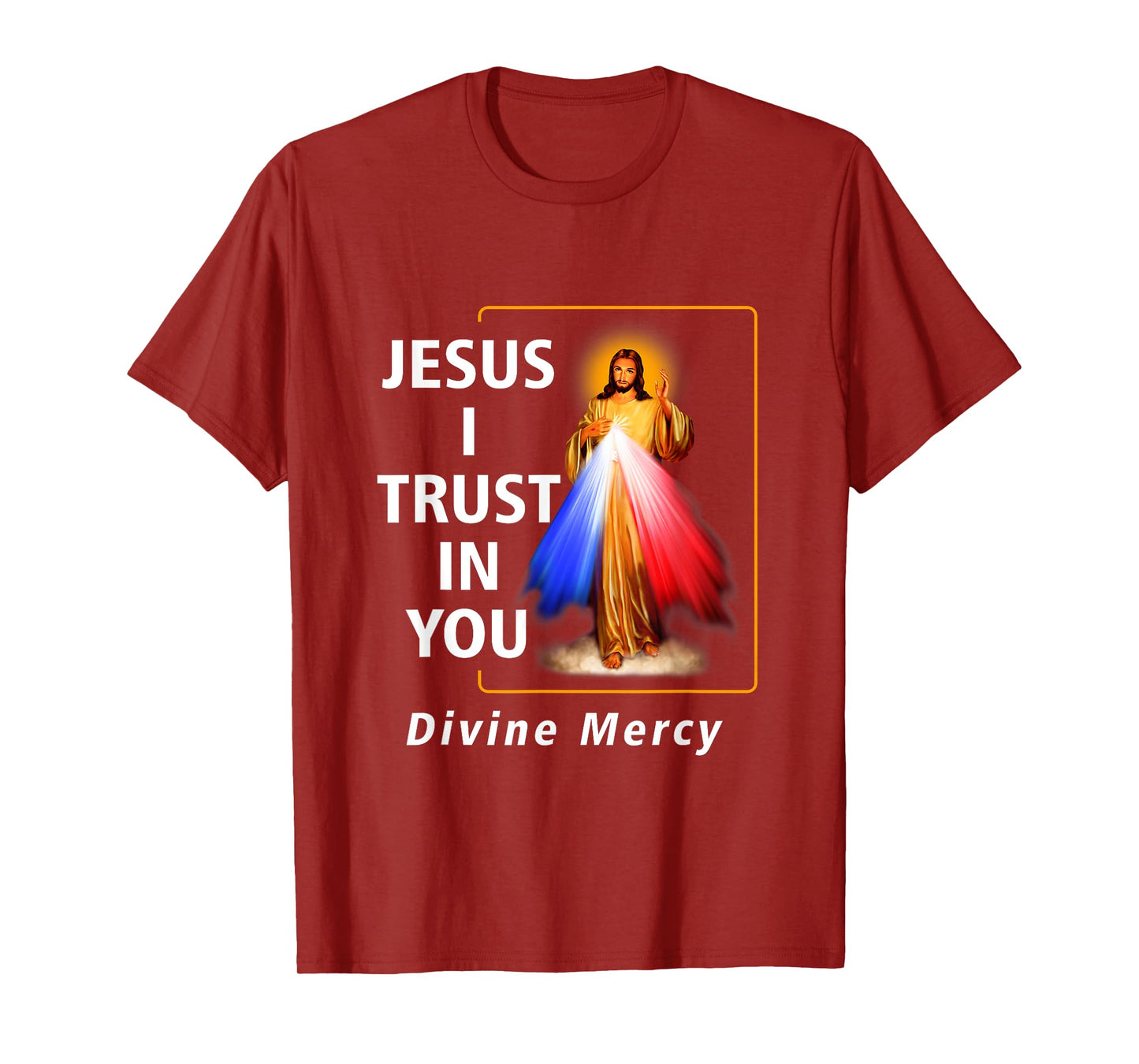 Jesus I Trust In You Divine Mercy Catholic Graphic Christian T-Shirt