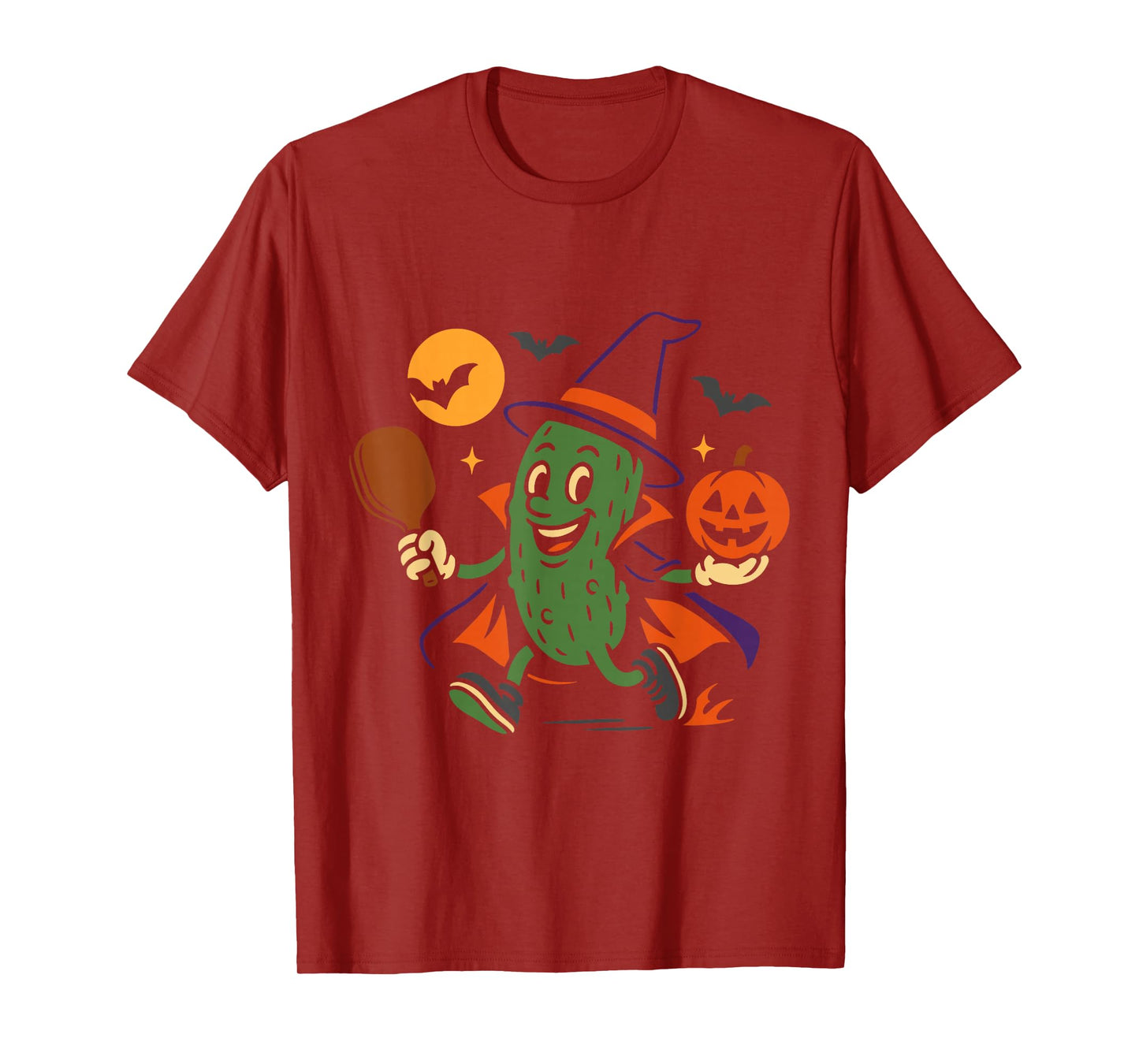 Pickleball Witch Halloween Funny Costume Design T-Shirt