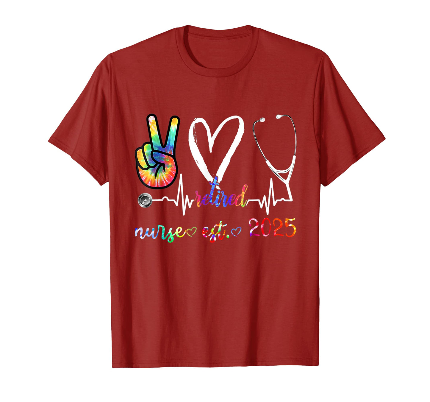 Retirement gifts Nurse 2025 Nursing Retired Nurse 25 Tie Dye T-Shirt