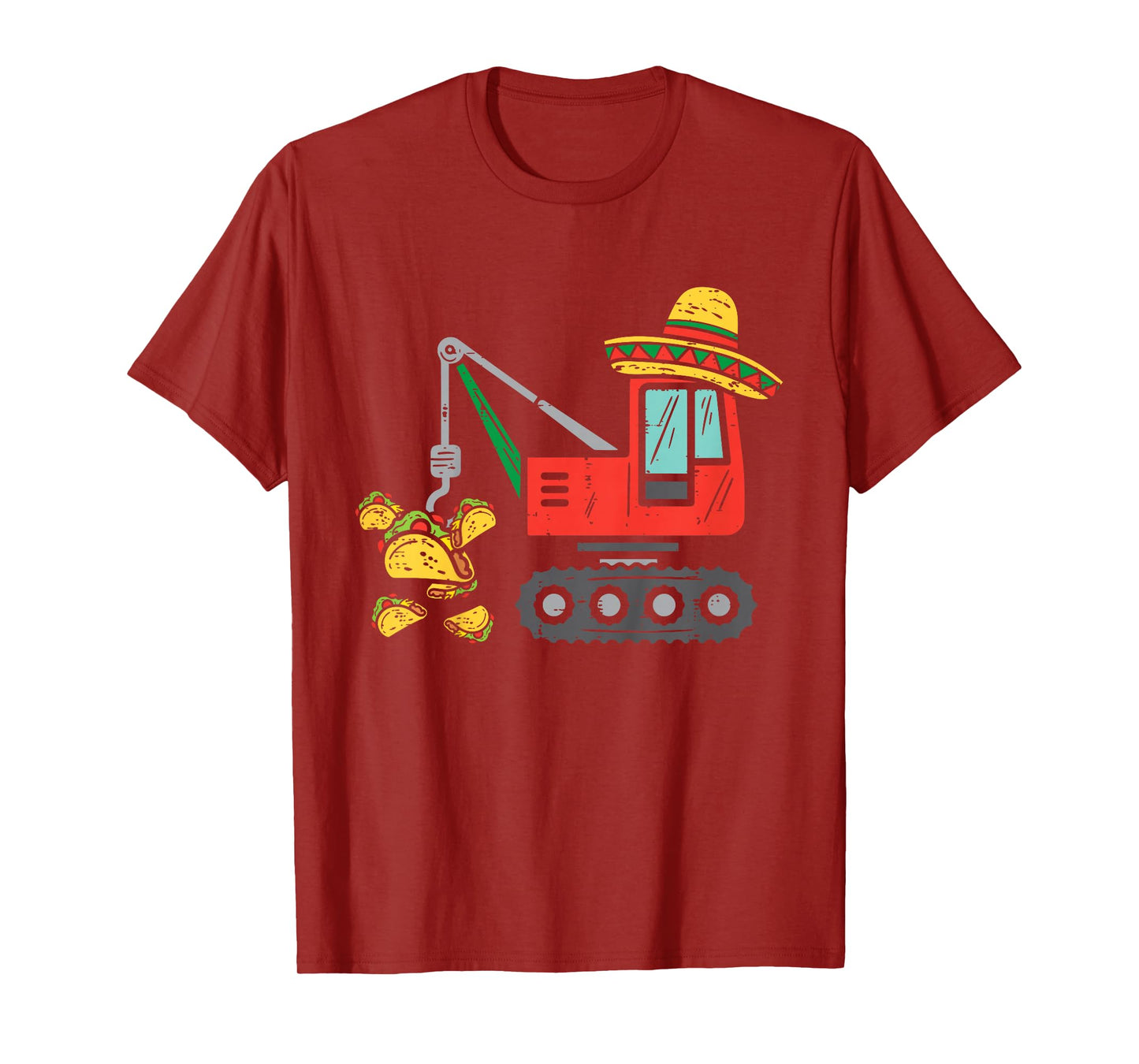 Kids Mexican Crane Tacos Boys Cinco De Mayo Fiesta Kids Toddler T-Shirt