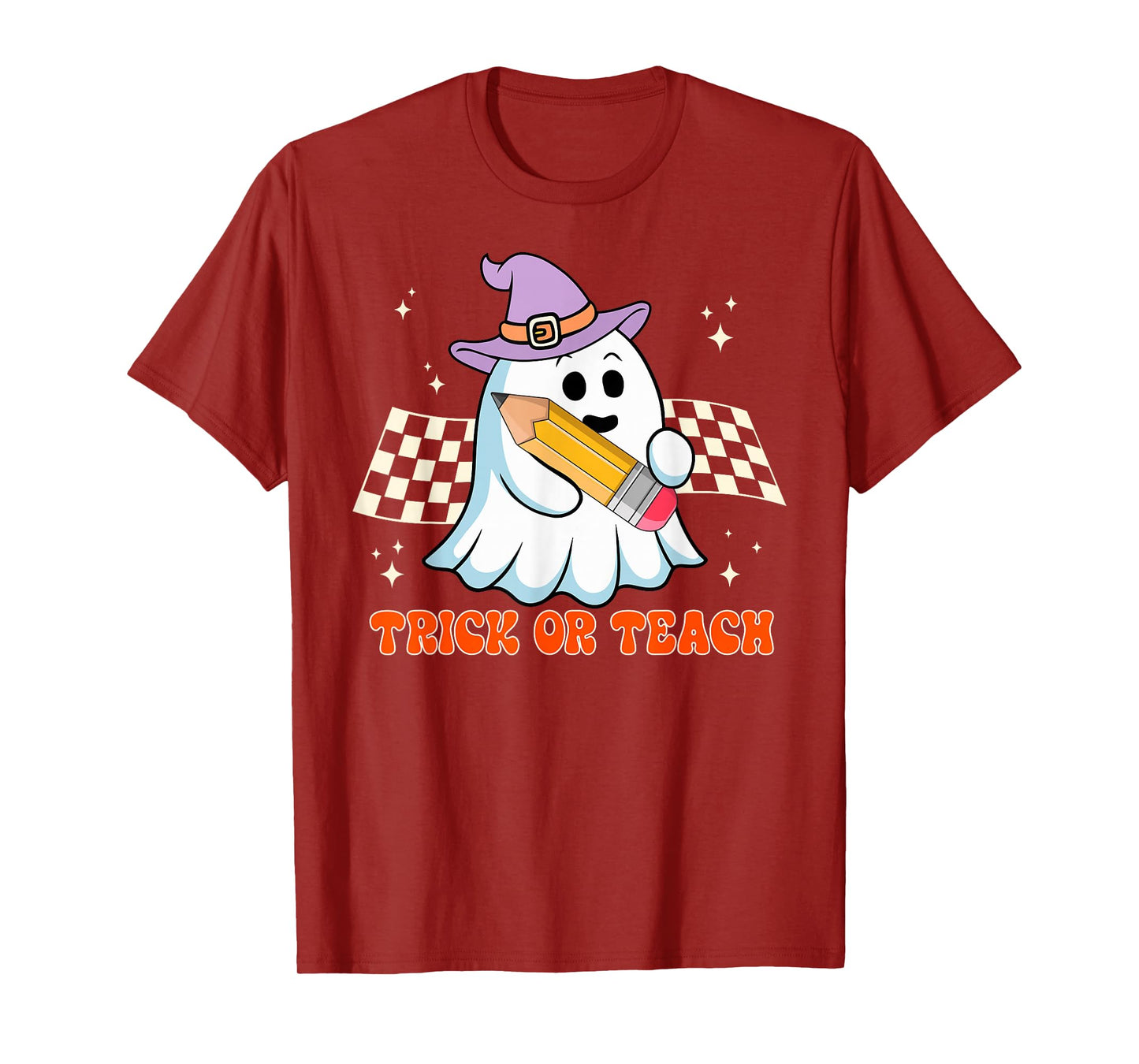 Trick Or Teach Boo Ghost Teacher Halloween T-Shirt