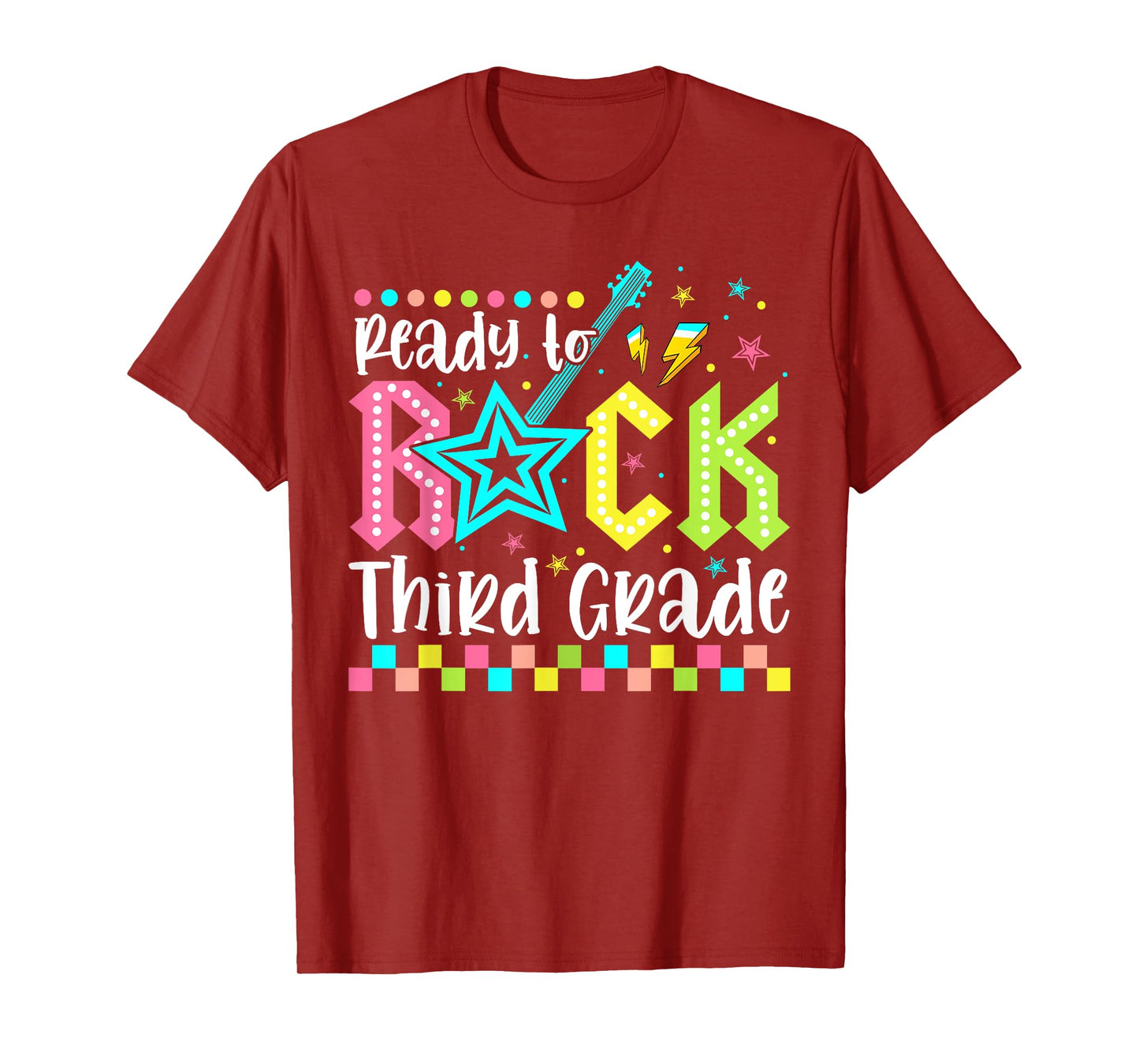 Ready To Rock Third Grade Back To School 3rd Grade Boys Kids T-Shirt