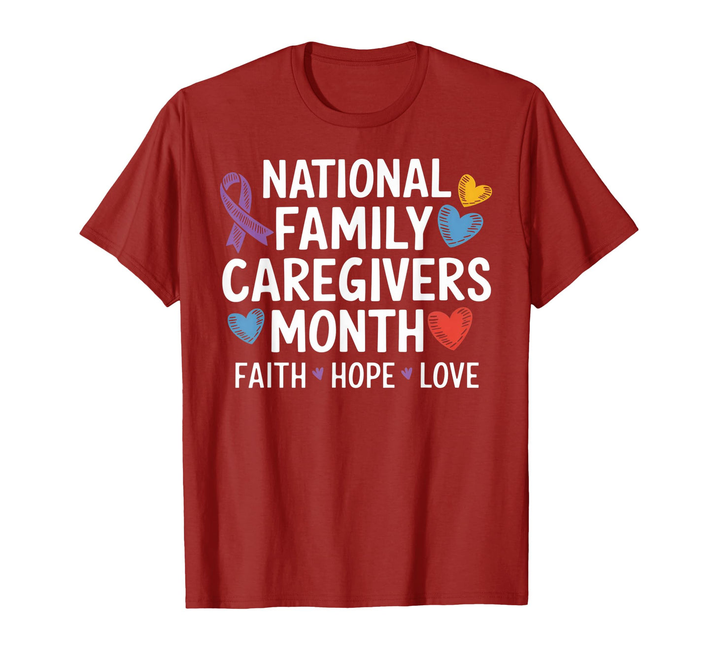 Purple Ribbon Shirt - National Family Caregivers Month T-Shirt