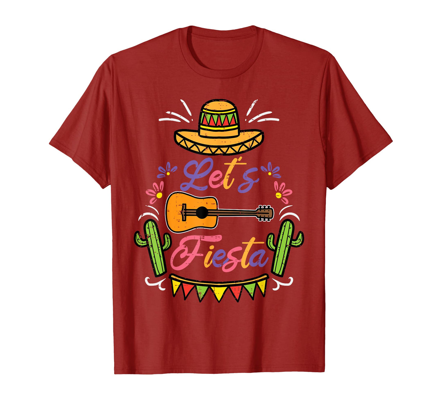 Let's Fiesta Cinco De Mayo Mexican Party Men Women Kids T-Shirt