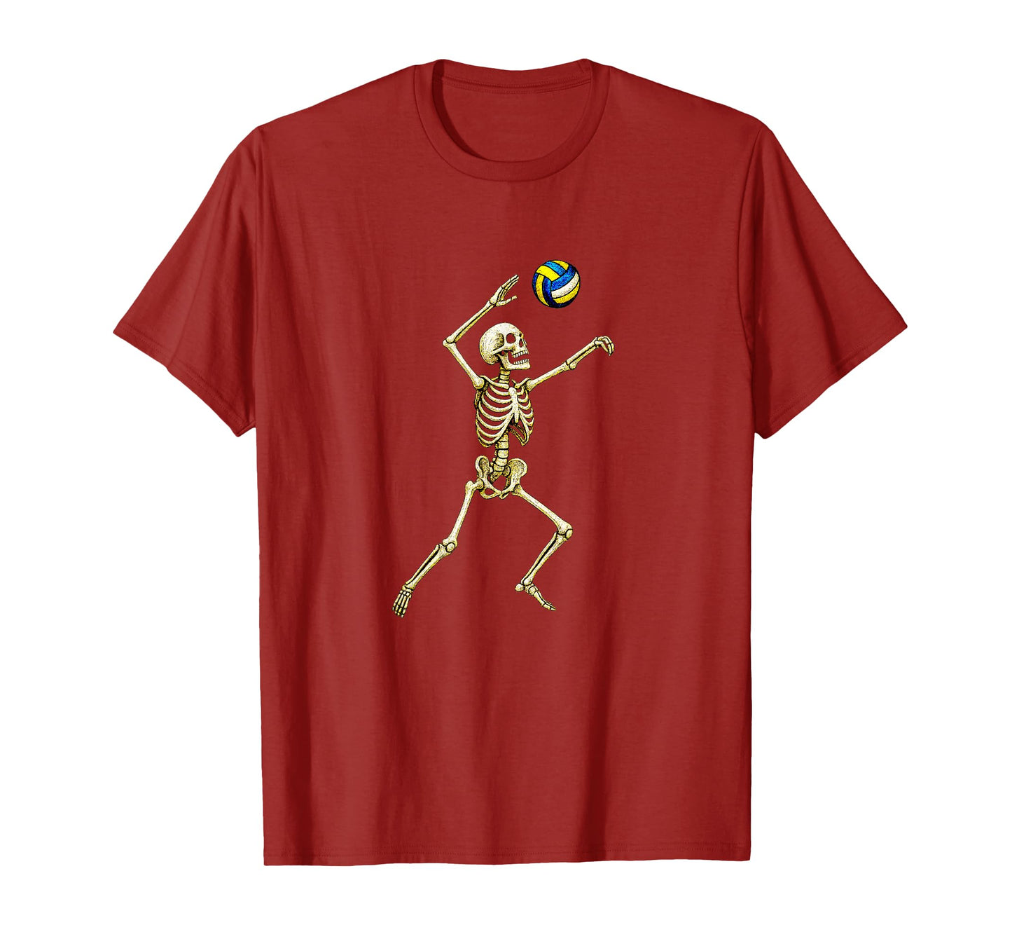 Skeleton Volleyball Player - Spike Serve Serving T-Shirt