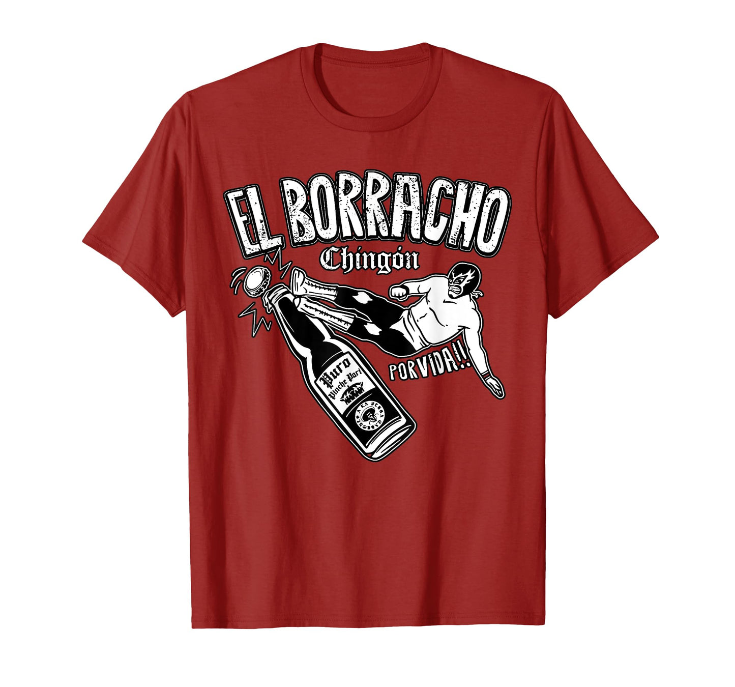 El Borracho Chingon Mexican Drinking Cinco De Mayo T-Shirt