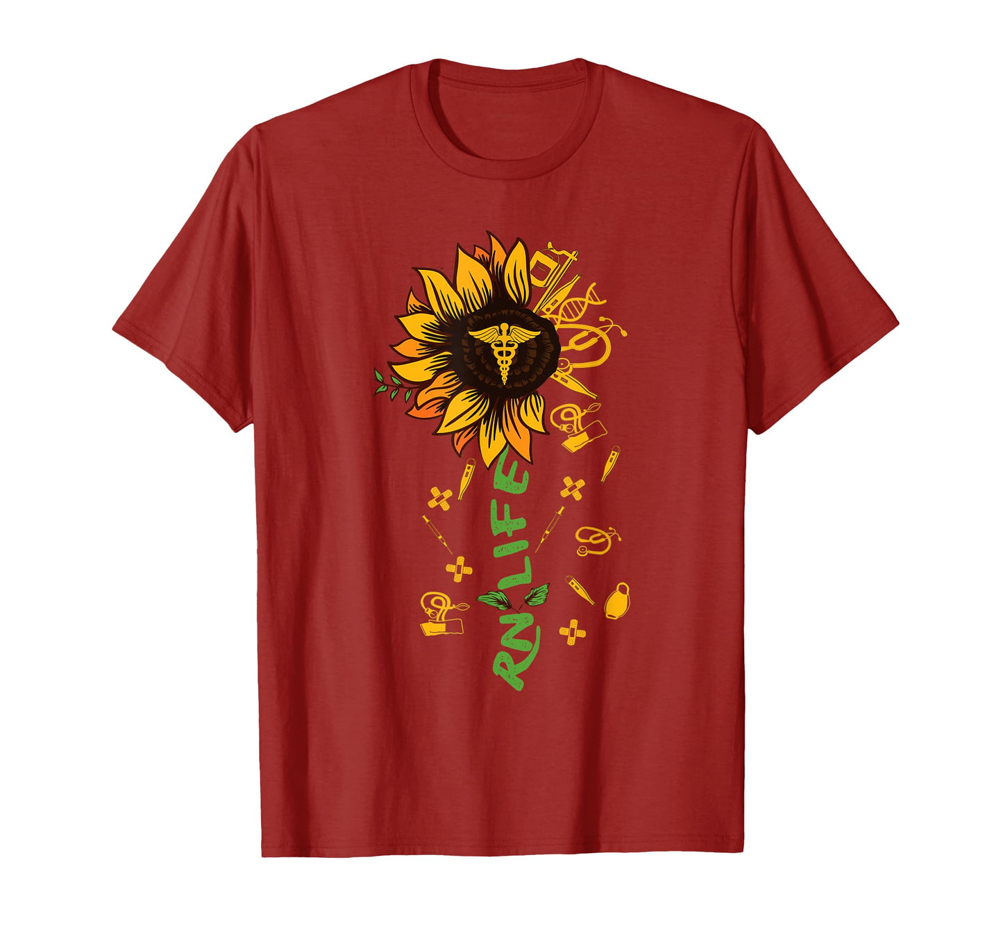 RN Life Nurse Sunflower Medical Nurses T-Shirt