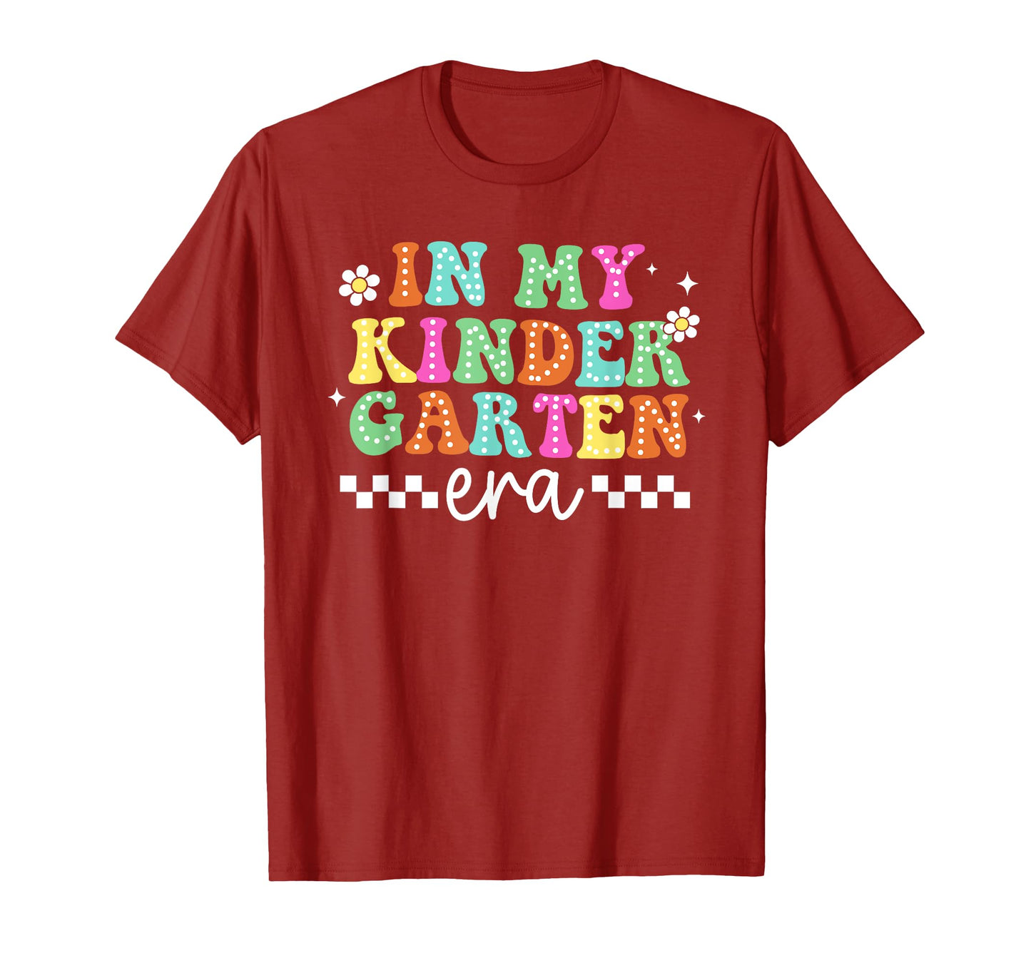 In My Kindergarten Era Groovy Kindergarten Back To School T-Shirt