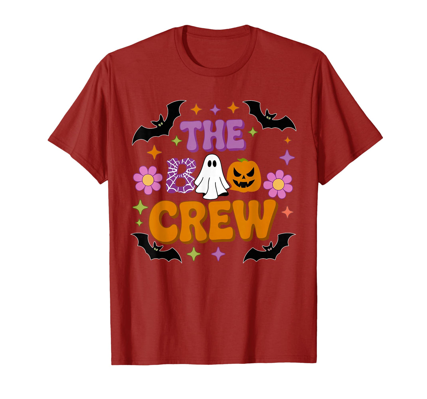 Halloween Ghost The Boo Crew Costume Matching Women Kids Men T-Shirt
