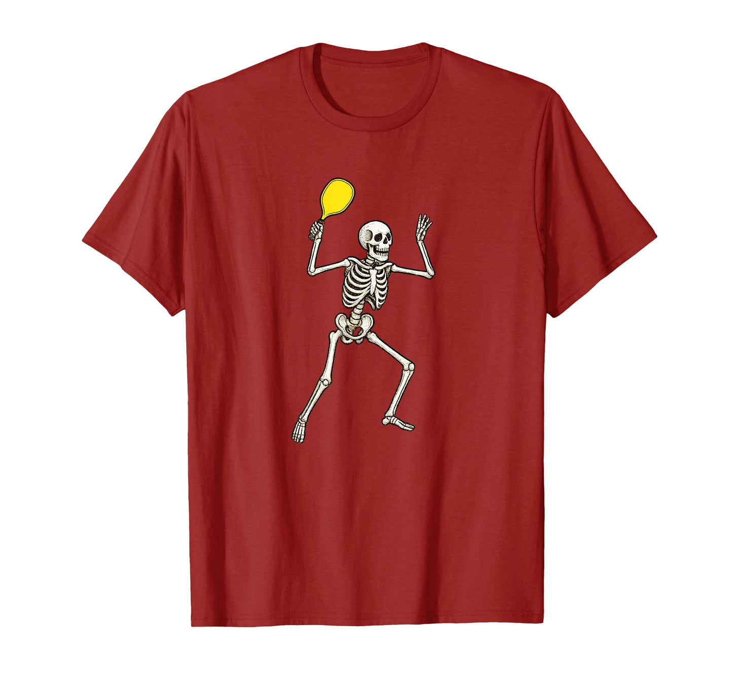 Skeleton Pickleball Player T-Shirt