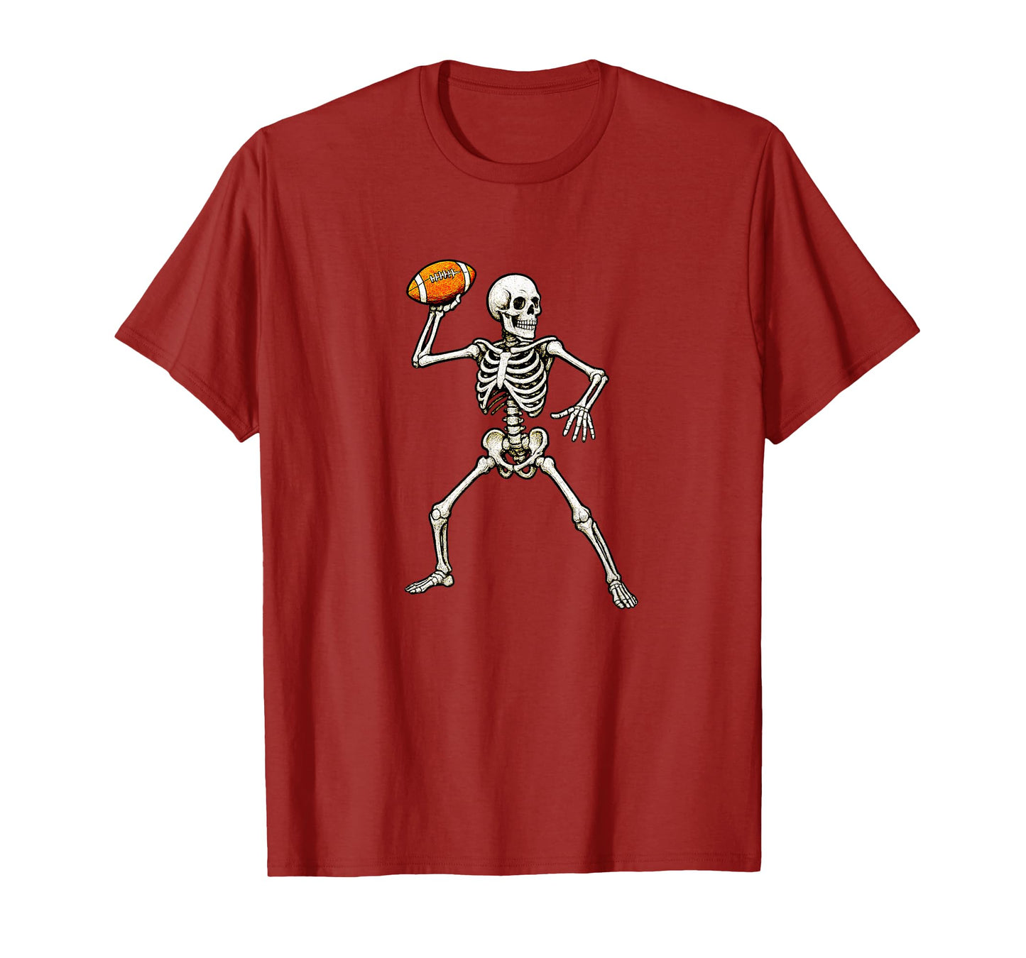 Skeleton Football Player - Quarterback T-Shirt