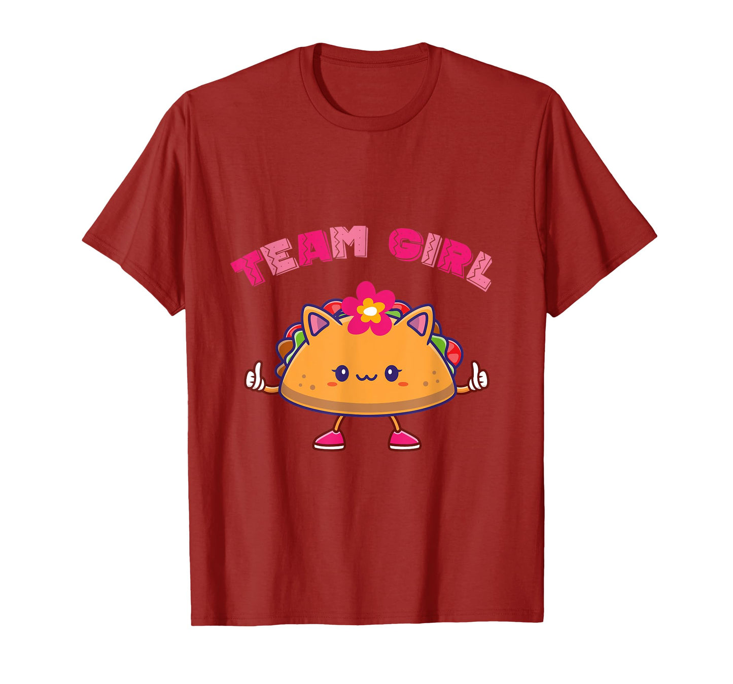 Cute Tacos Mexican Gender Reveal Team girl kid girl Toddler T-Shirt