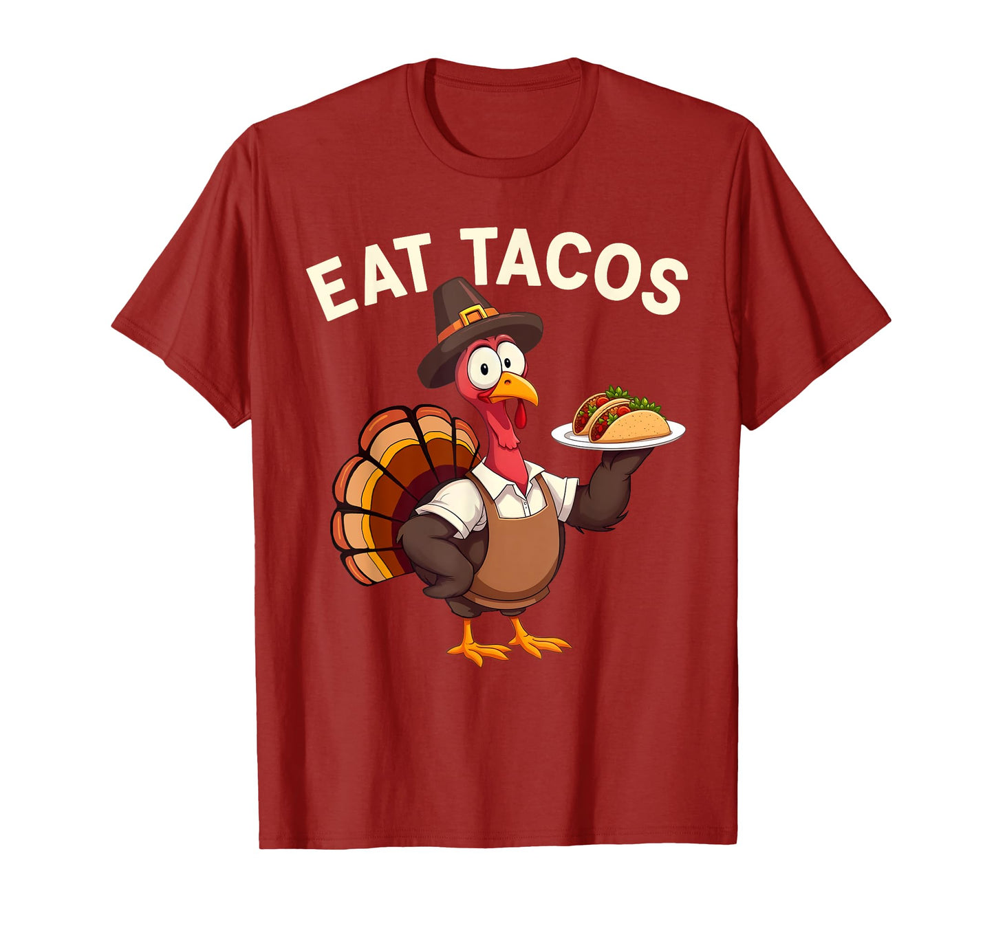 Funny Thanksgiving Turkey Eat Tacos Mexican Thanksgiving T-Shirt