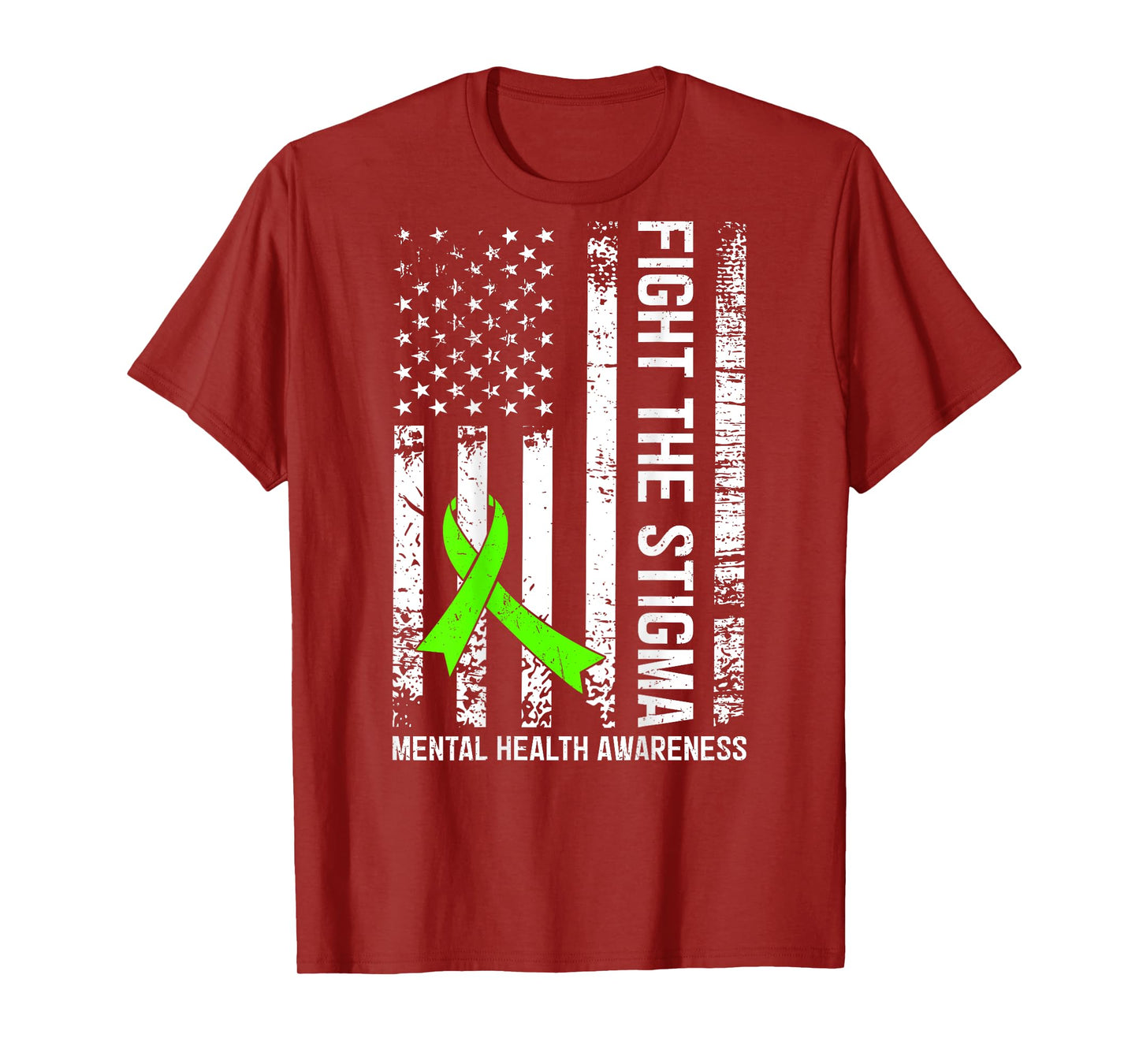 (On Back) Mental Health Awareness Month Fight the Stigma T-Shirt