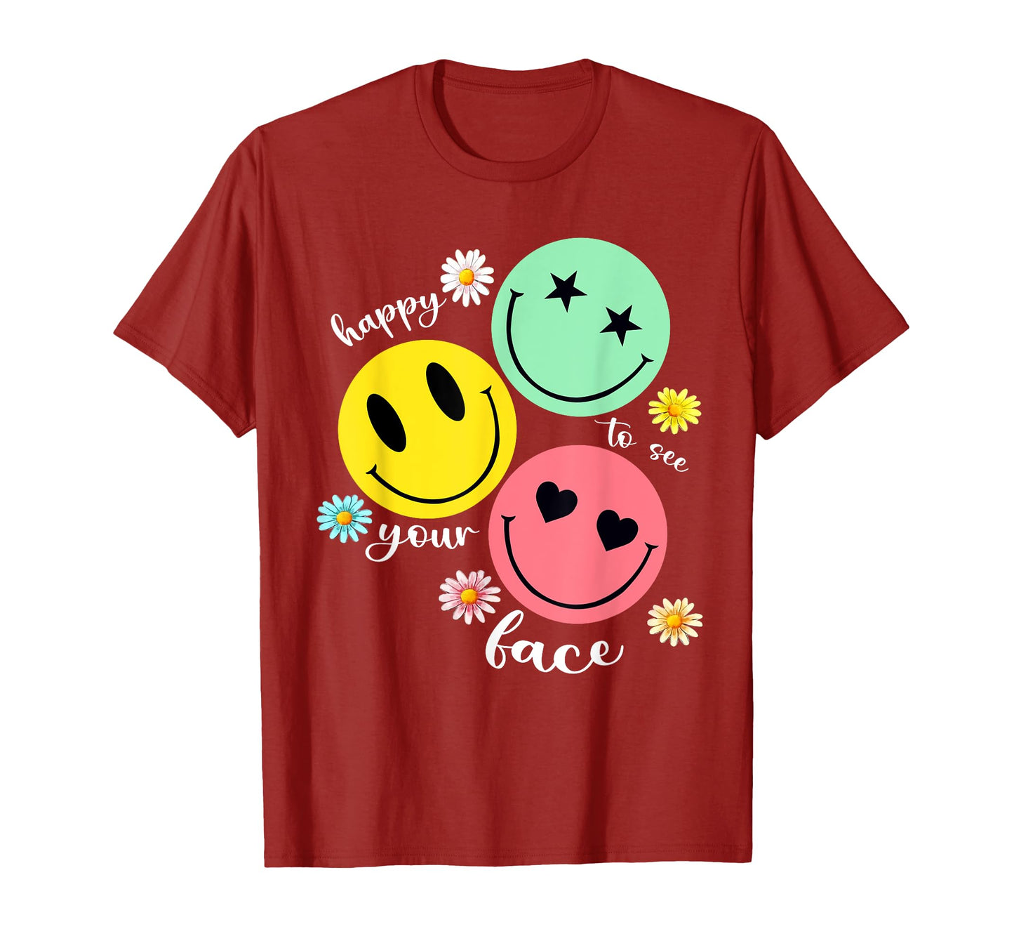 Happy To See Your Face Teacher Disco Ball Back To School T-Shirt