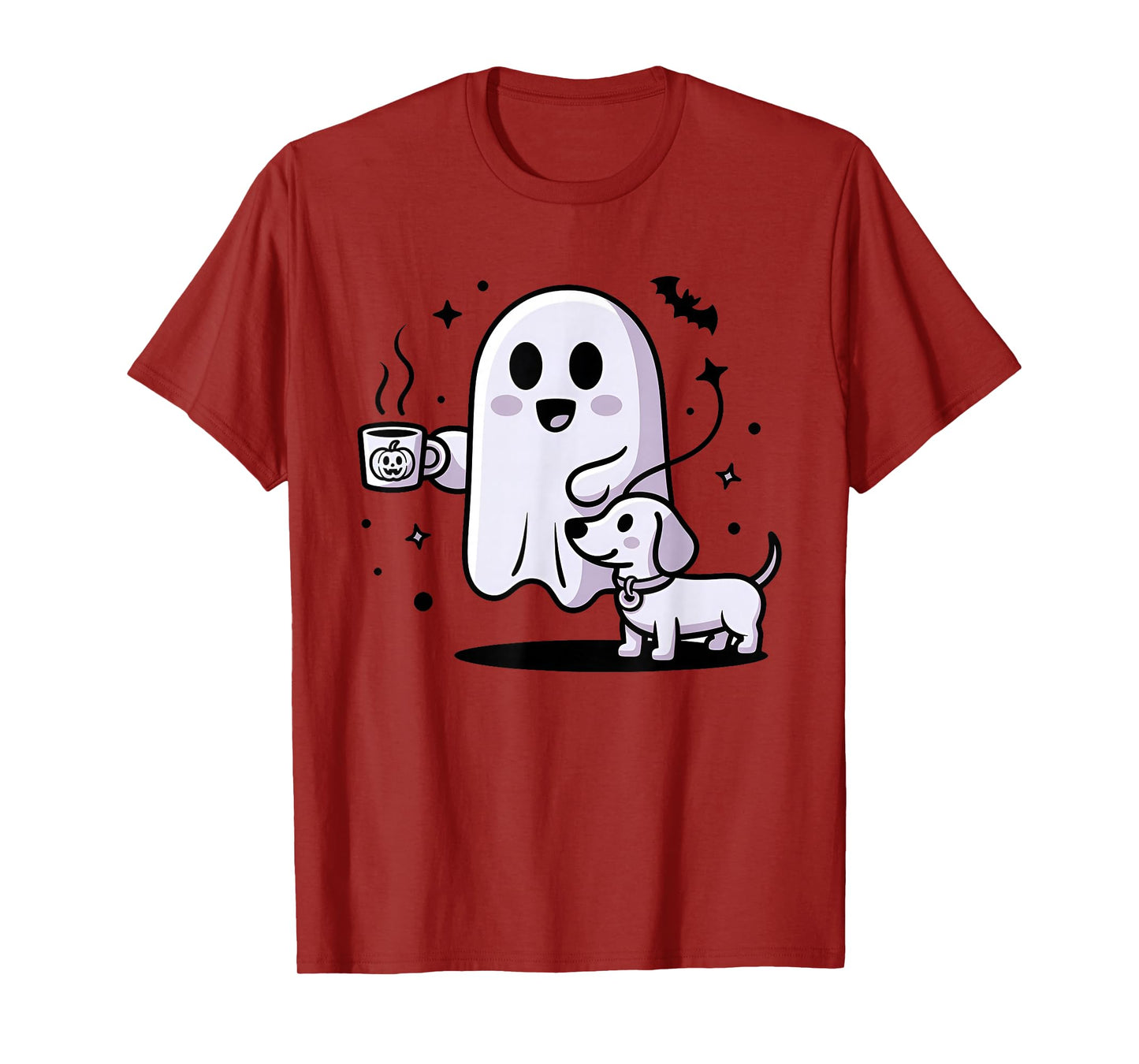 Funny Dachshund Ghost Halloween Spooky Season Weenie Dog T-Shirt