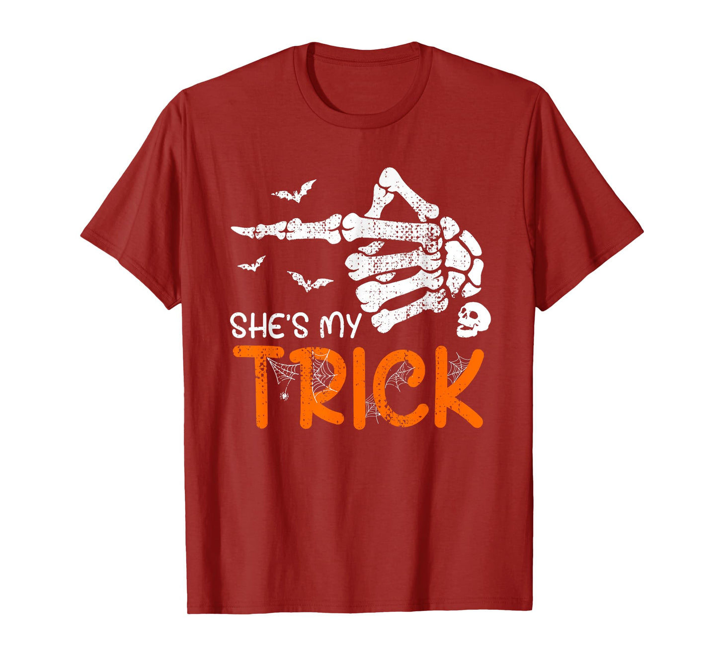 He's My Treat Skeleton Hand Halloween Costume Couples T-Shirt