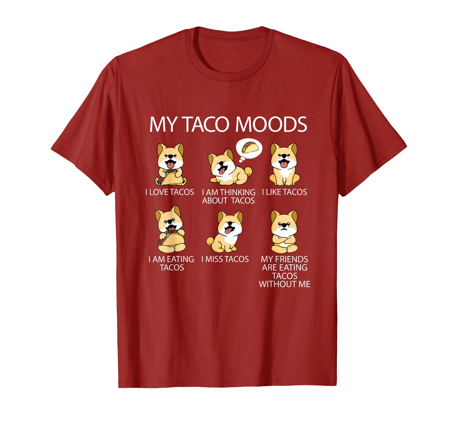Shiba Inu Taco Lover Women Dog Owner Tacos T-Shirt