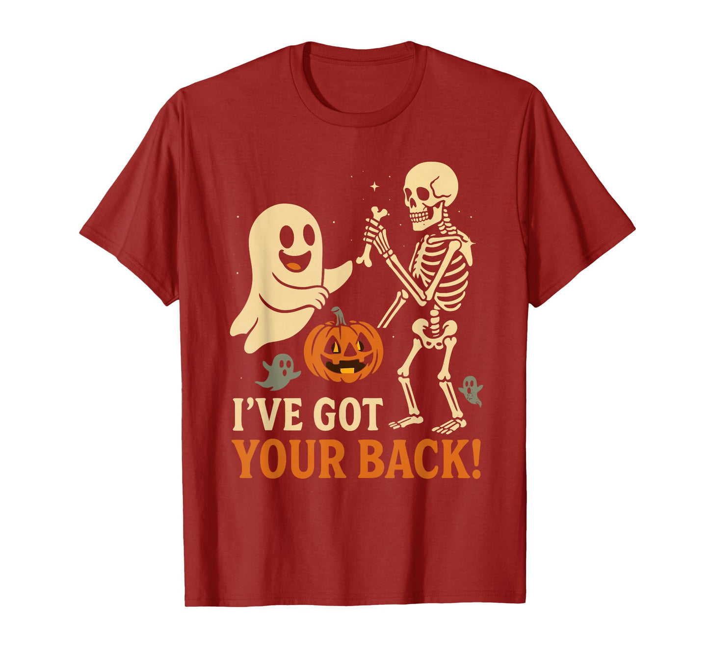 I’ve Got Your Back Funny Ghost Skeleton Halloween T-Shirt