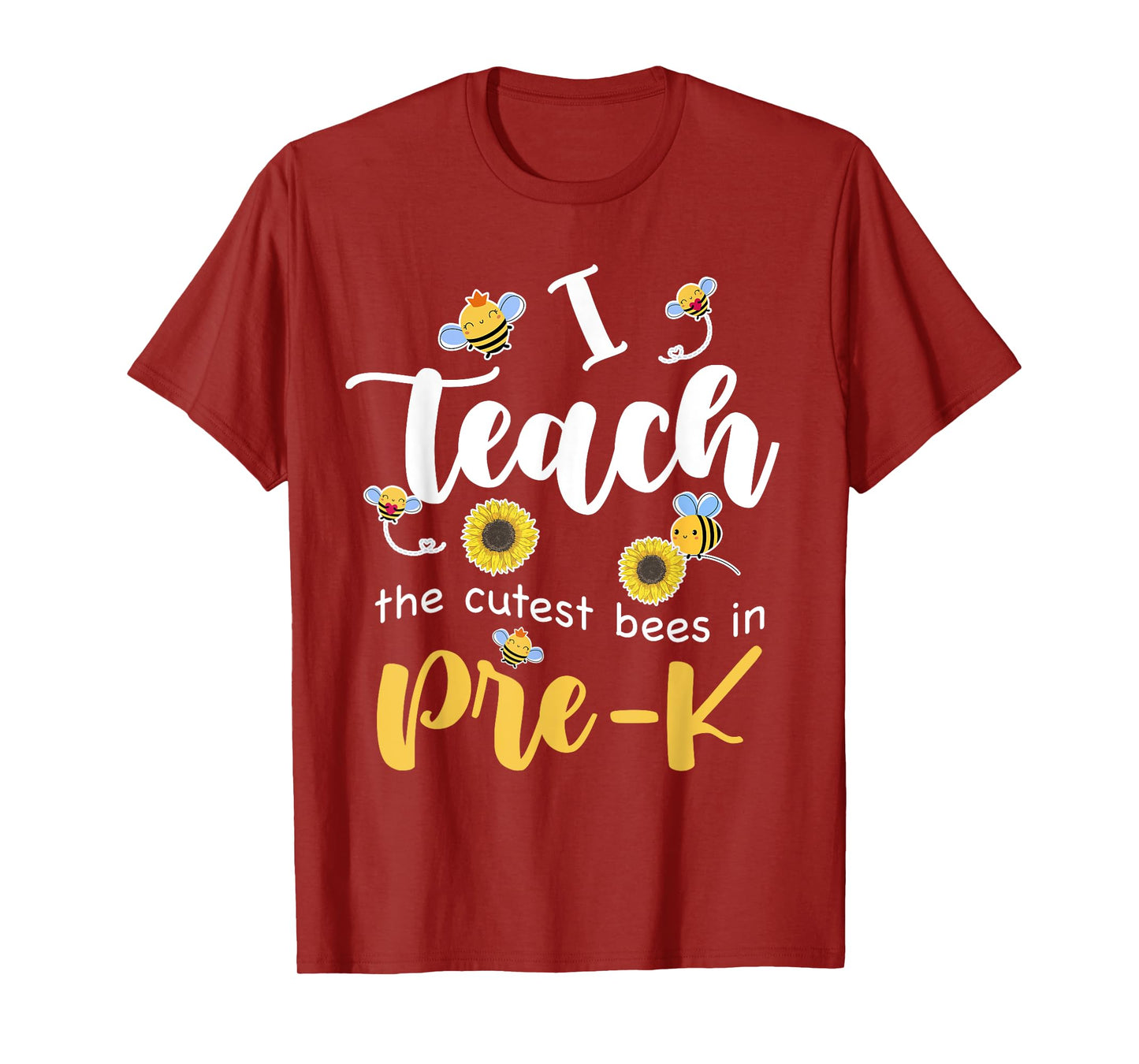 I Teach The Cutest Bees in Pre-K Back to School Prek Teacher Men Women Girls Kids T-Shirt