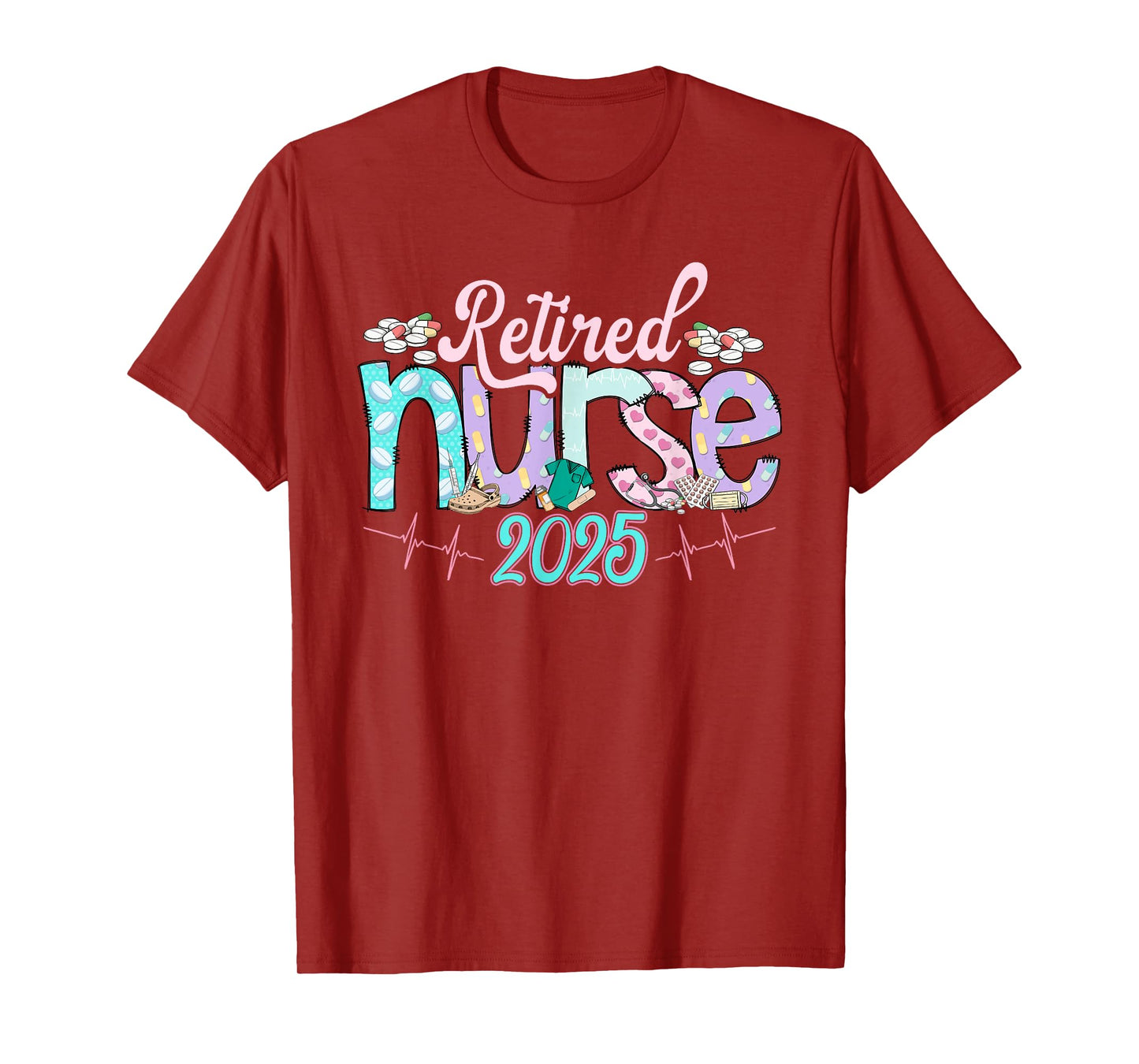Tie Dye Retired Nurse 2025 Retirement Nurse Est 2025 Nursing T-Shirt