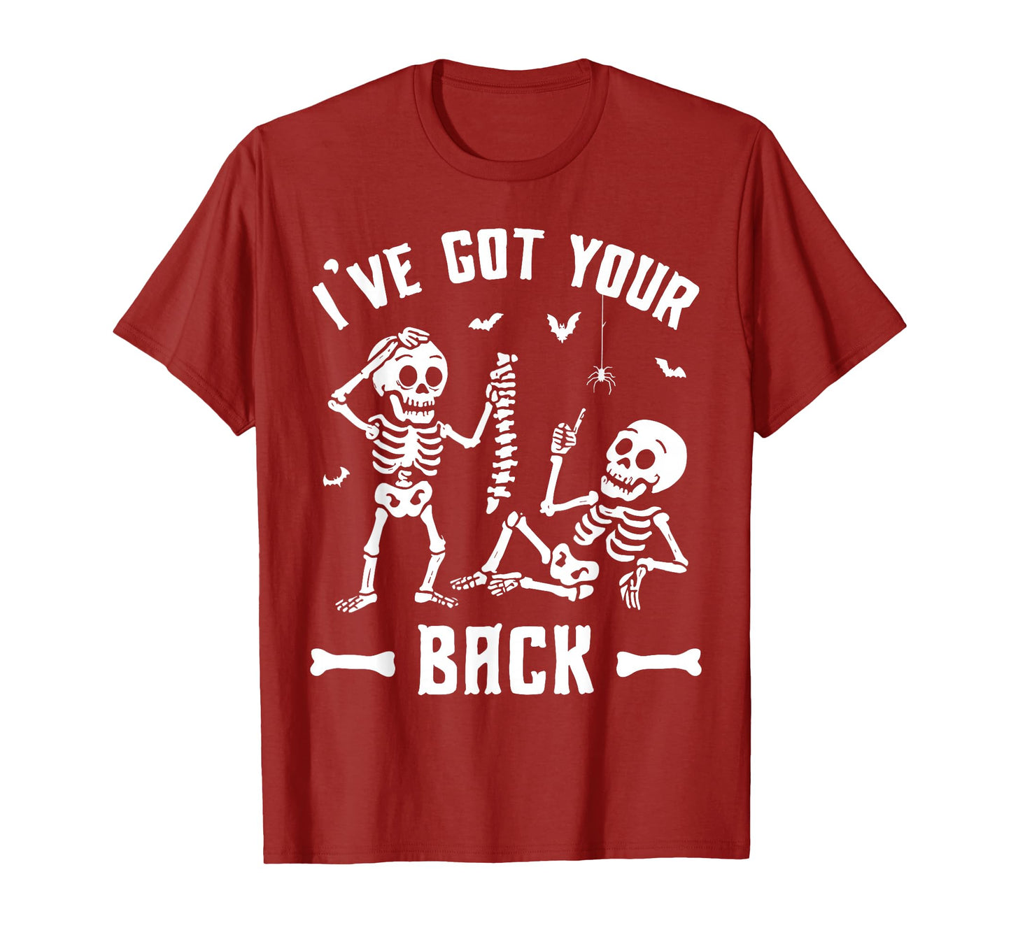 Skeleton I’ve Got Your Back Funny Friendship Halloween Humor T-Shirt