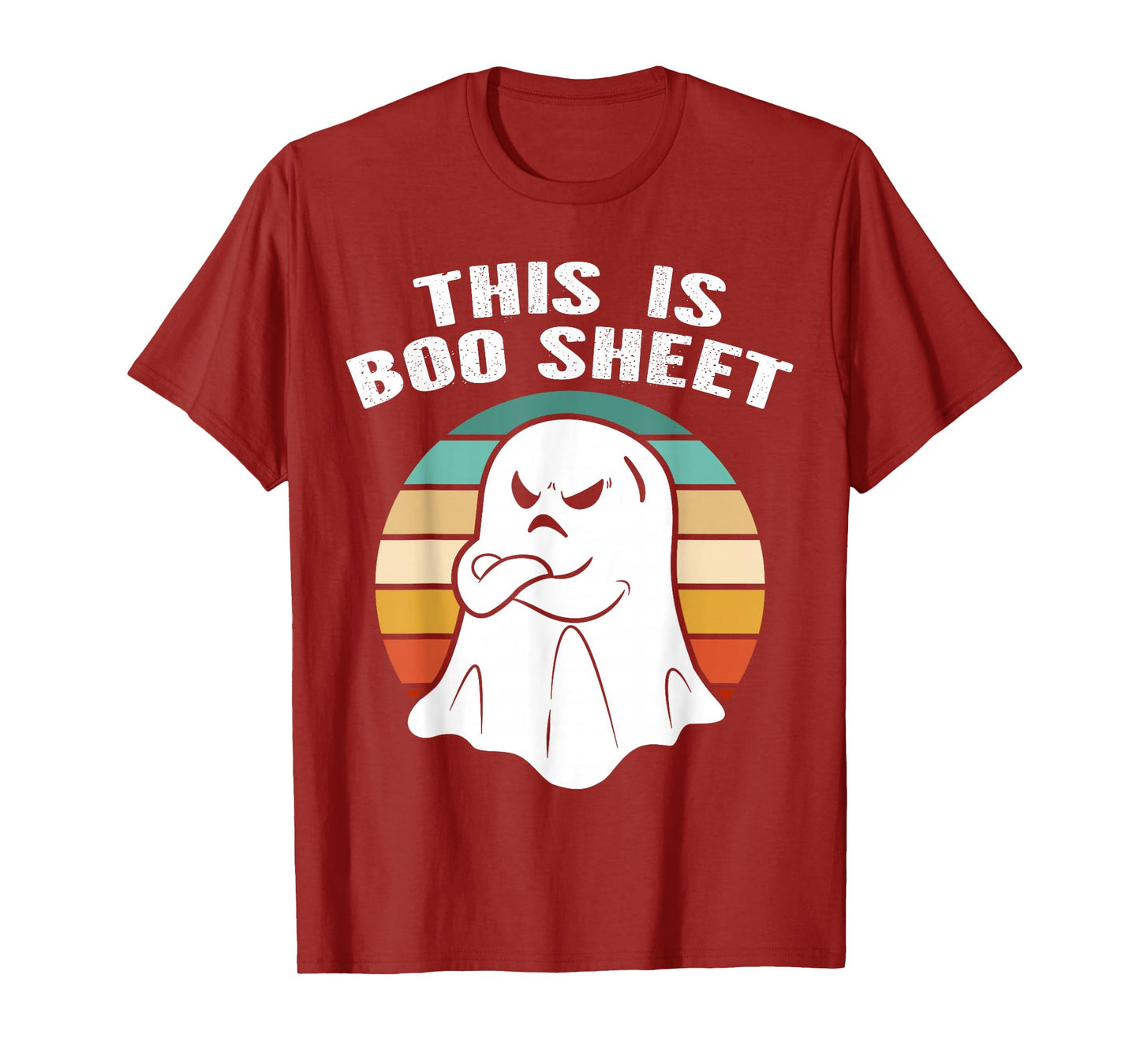 This is Boo Sheet Ghost Retro Halloween Costume Men Women T-Shirt