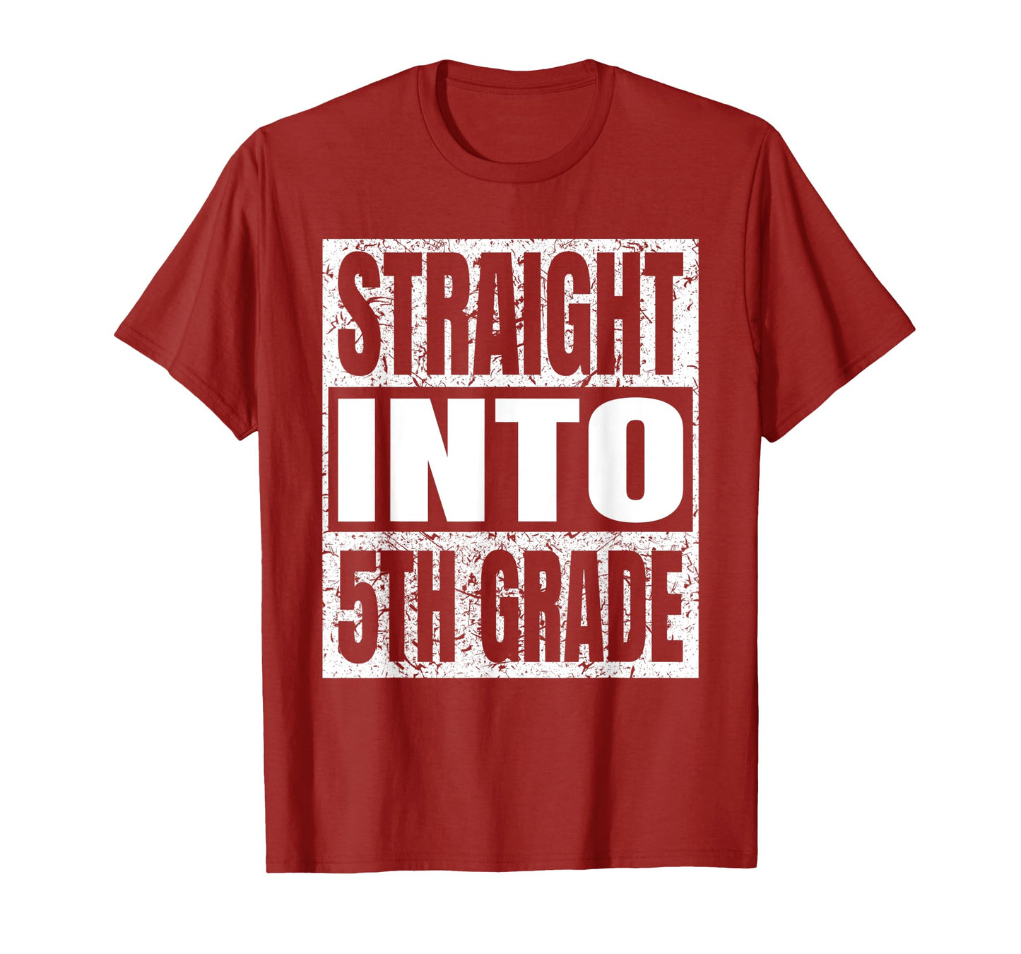 Straight Into 5th Grade Funny Tee Back To School Fifth Grade T-Shirt