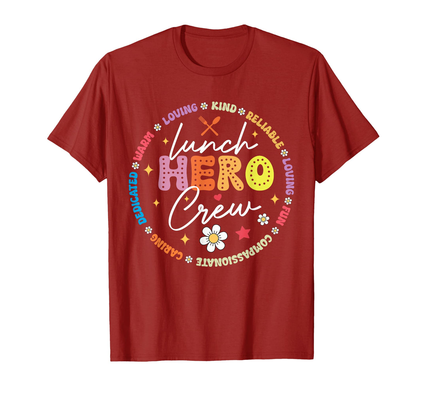 School Lunch Hero Crew Funny Cafeteria Workers Lunch Lady T-Shirt