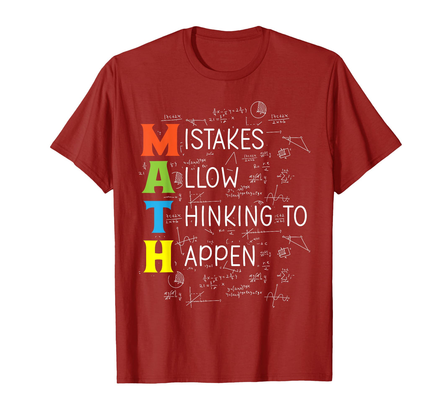 MATH Mistakes Allow Thinking To Happen T-Shirt