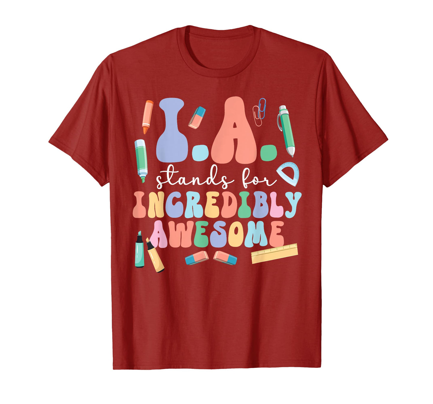 Best Instructional Assistant Groovy Instructional Assistants T-Shirt