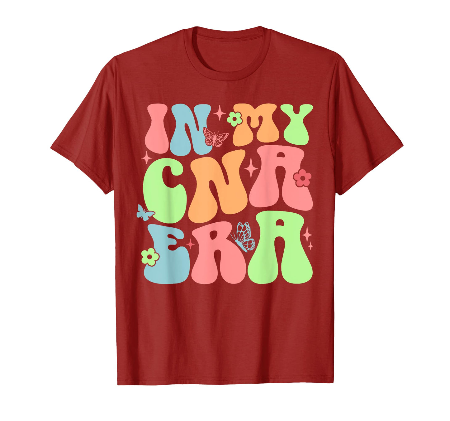 In My CNA Era Funny Groovy CNA Nurse Life T-Shirt