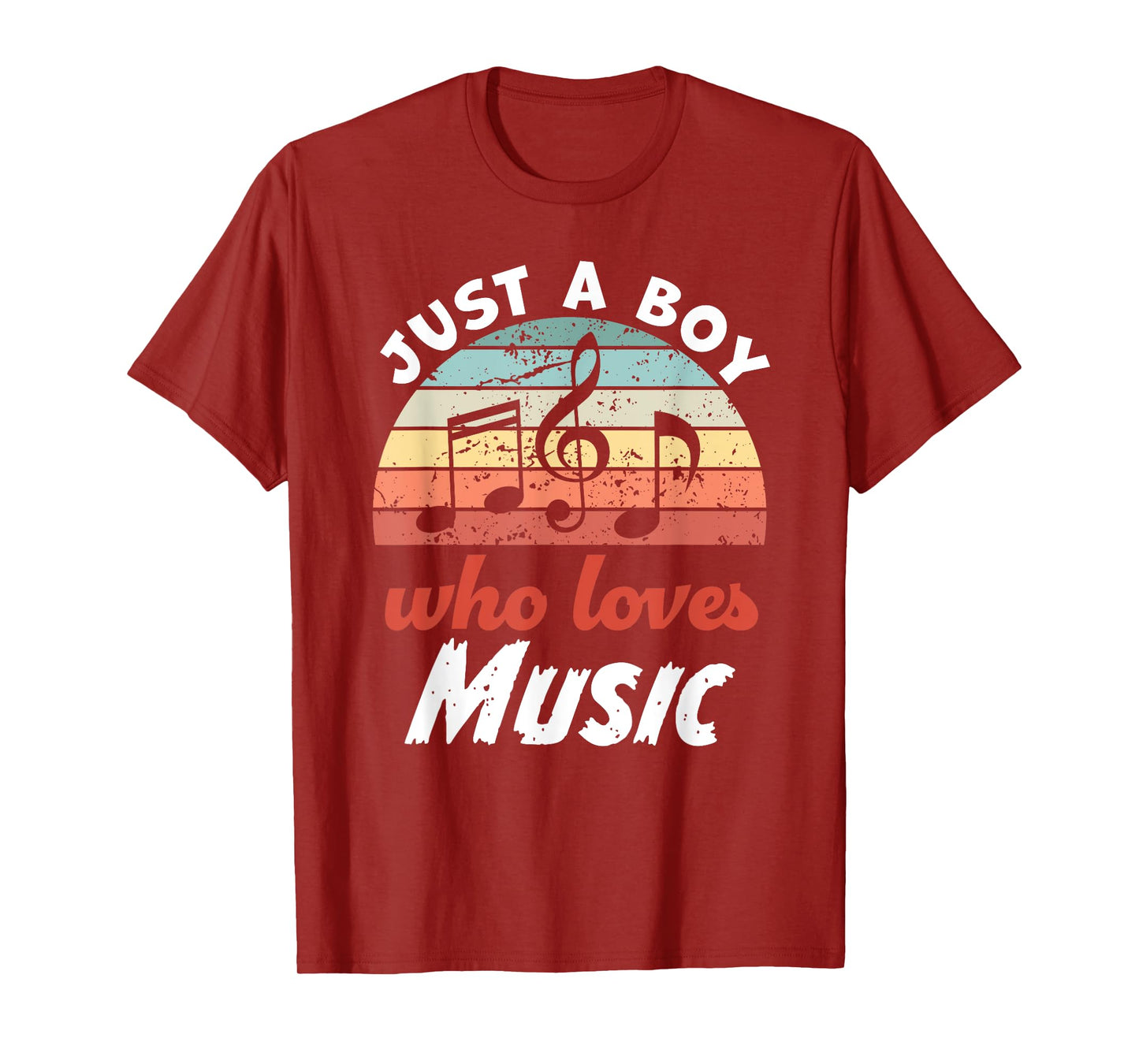 Just A Boy Who Loves Music Kids Music Boys T-Shirt