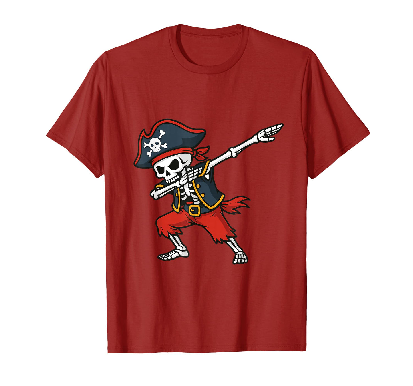 Dabbing Skeleton Pirate Skull Costume Pretend I'm a Pirate T-Shirt