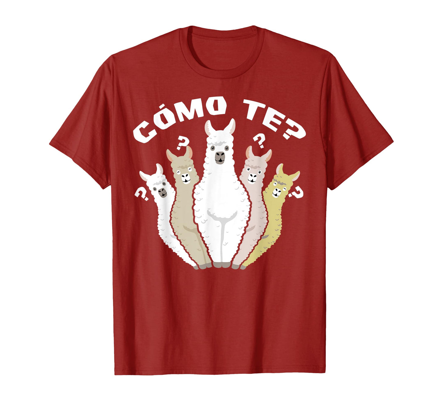 Funny Spanish gift, Como Te Llama, Llama design T-Shirt