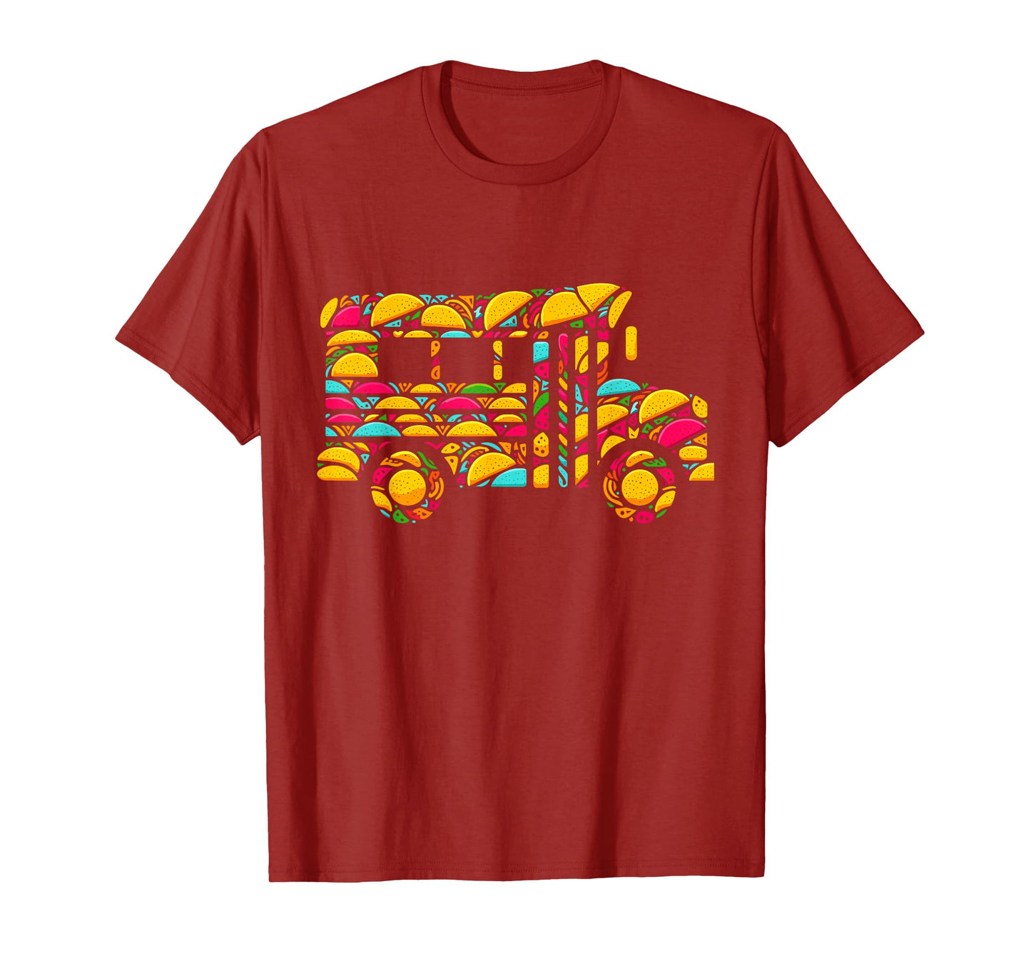 School Bus Tacos Kids Mens Womens Mexican Cinco De Mayo Taco T-Shirt