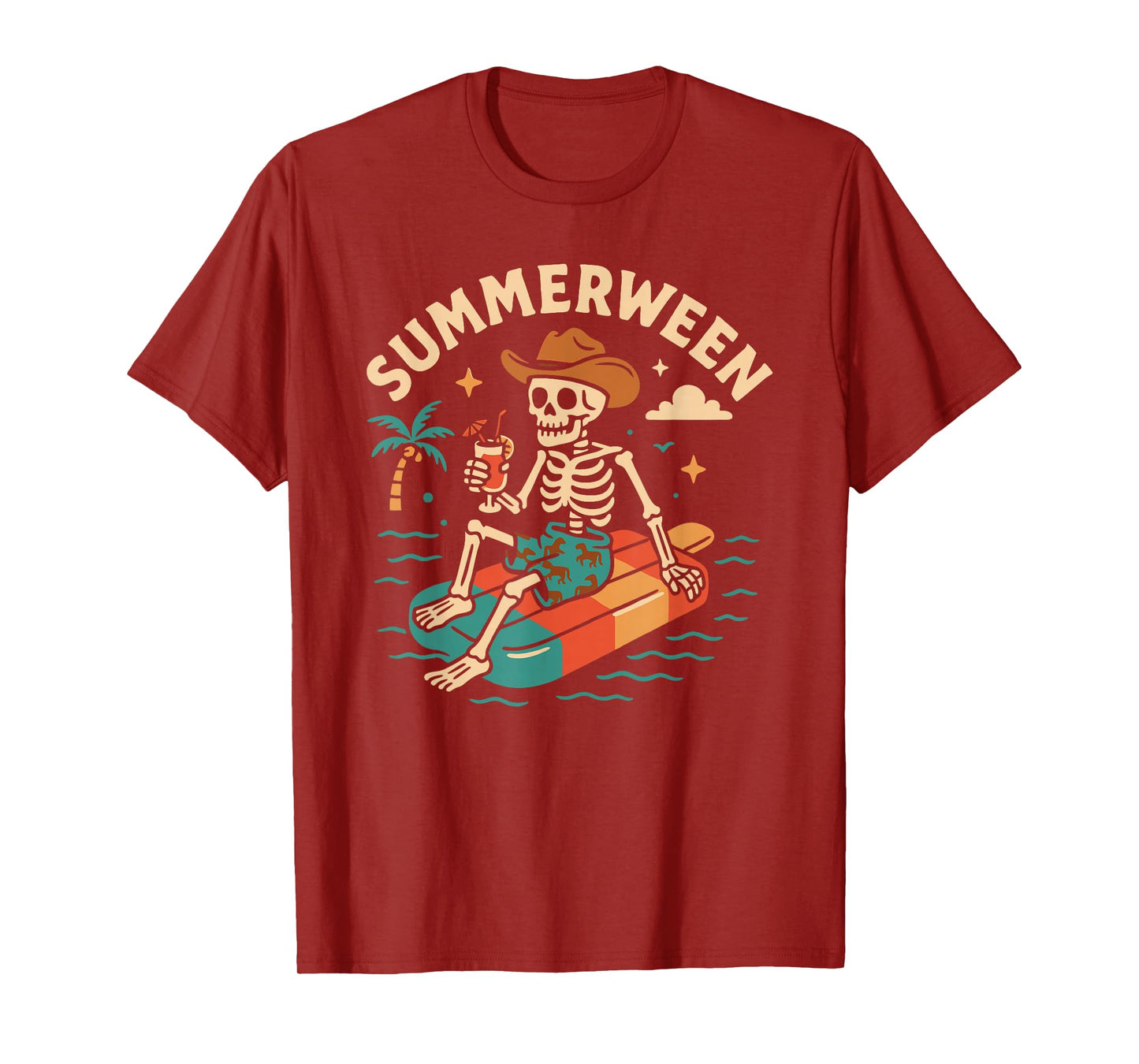 Summerween Summer Halloween Cowboy Summerween T-Shirt